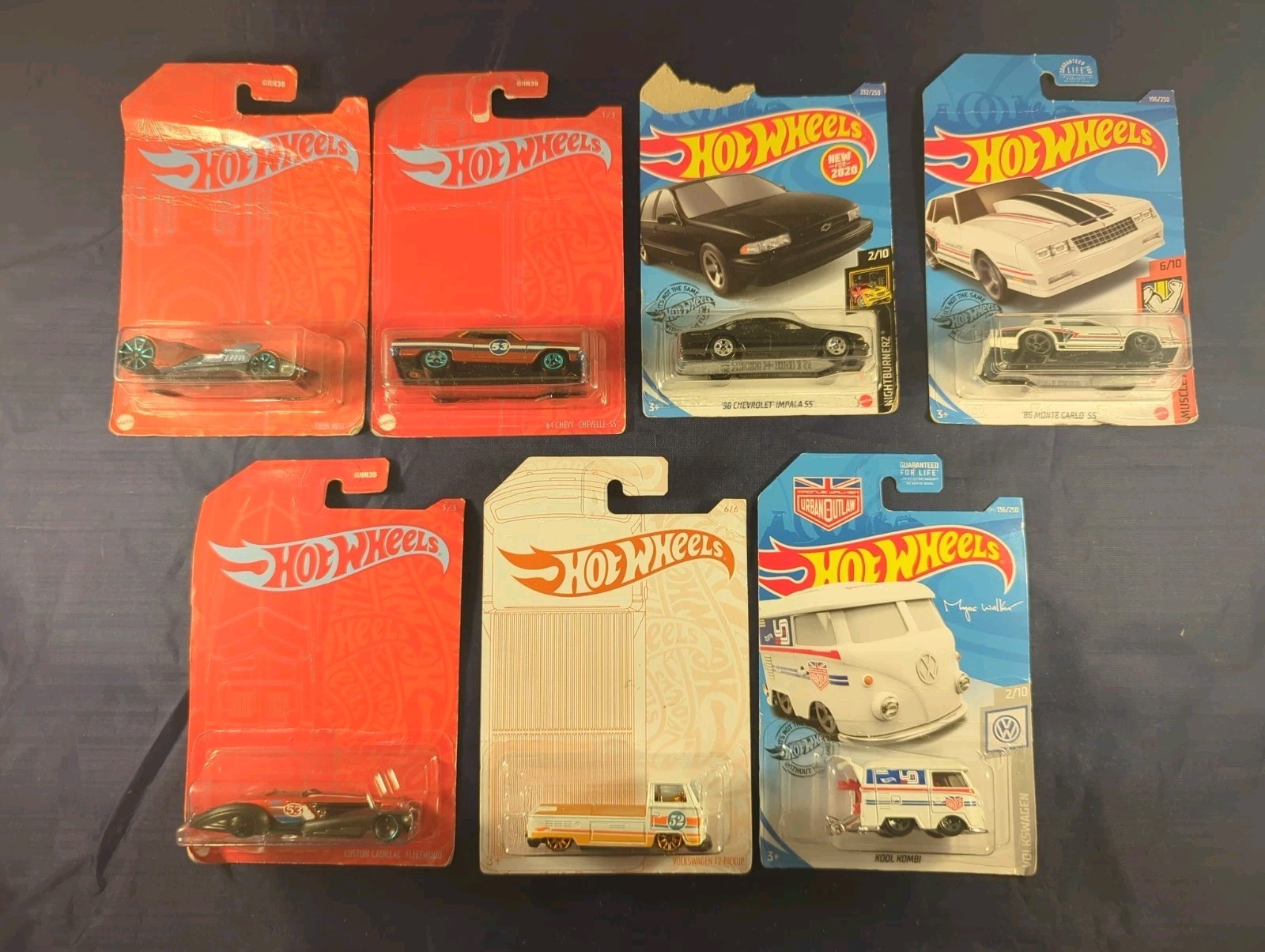 HOT WHEELS Carded Lot 5 Vehicles