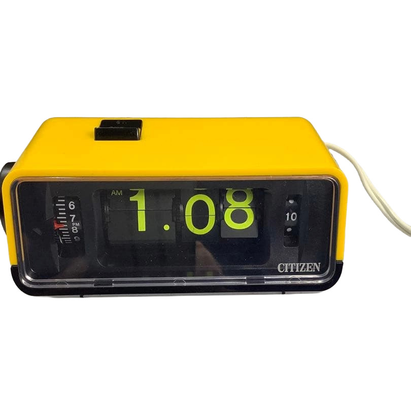 Citizen 5RD025 Hi-Leaf Curtis Vintage Flip Alarm Clock Space Age Retro Tested Citizen 5RD025 Hi-Leaf Curtis Vintage Flip Alarm Clock Space Age Retro Tested