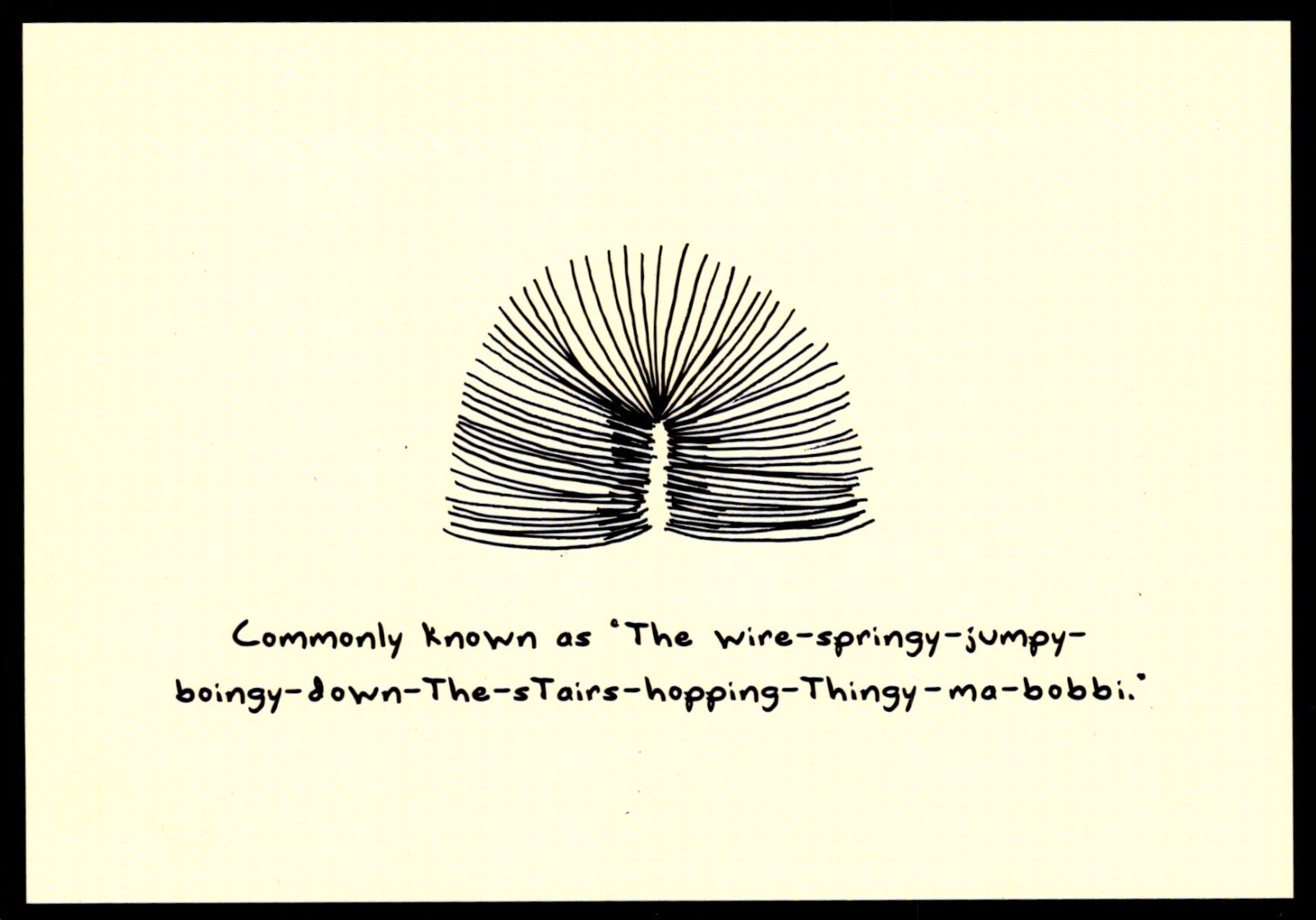 Slinky Advertising Postcard