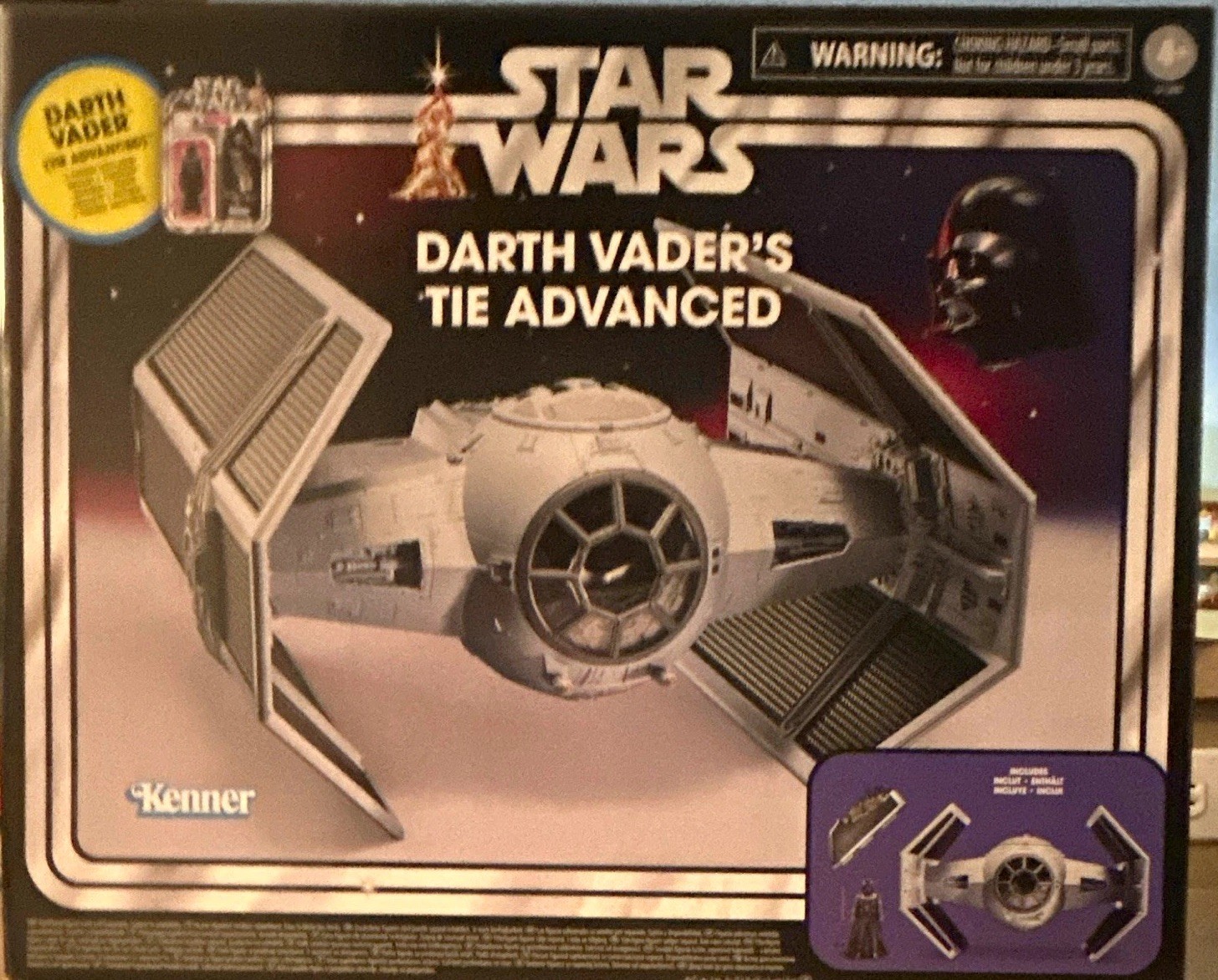 Kenner Star Wars Vintage Collection Darth Vader\'s TIE Advanced Vehicle. PERFECT 