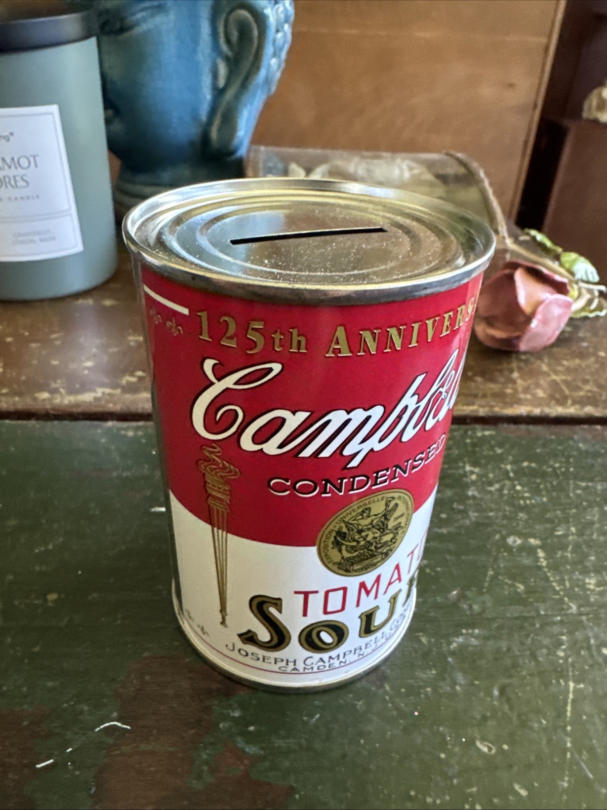 Vintage 1994 Campbell\'s 125th Anniversary Tomato Soup Can Piggy Bank