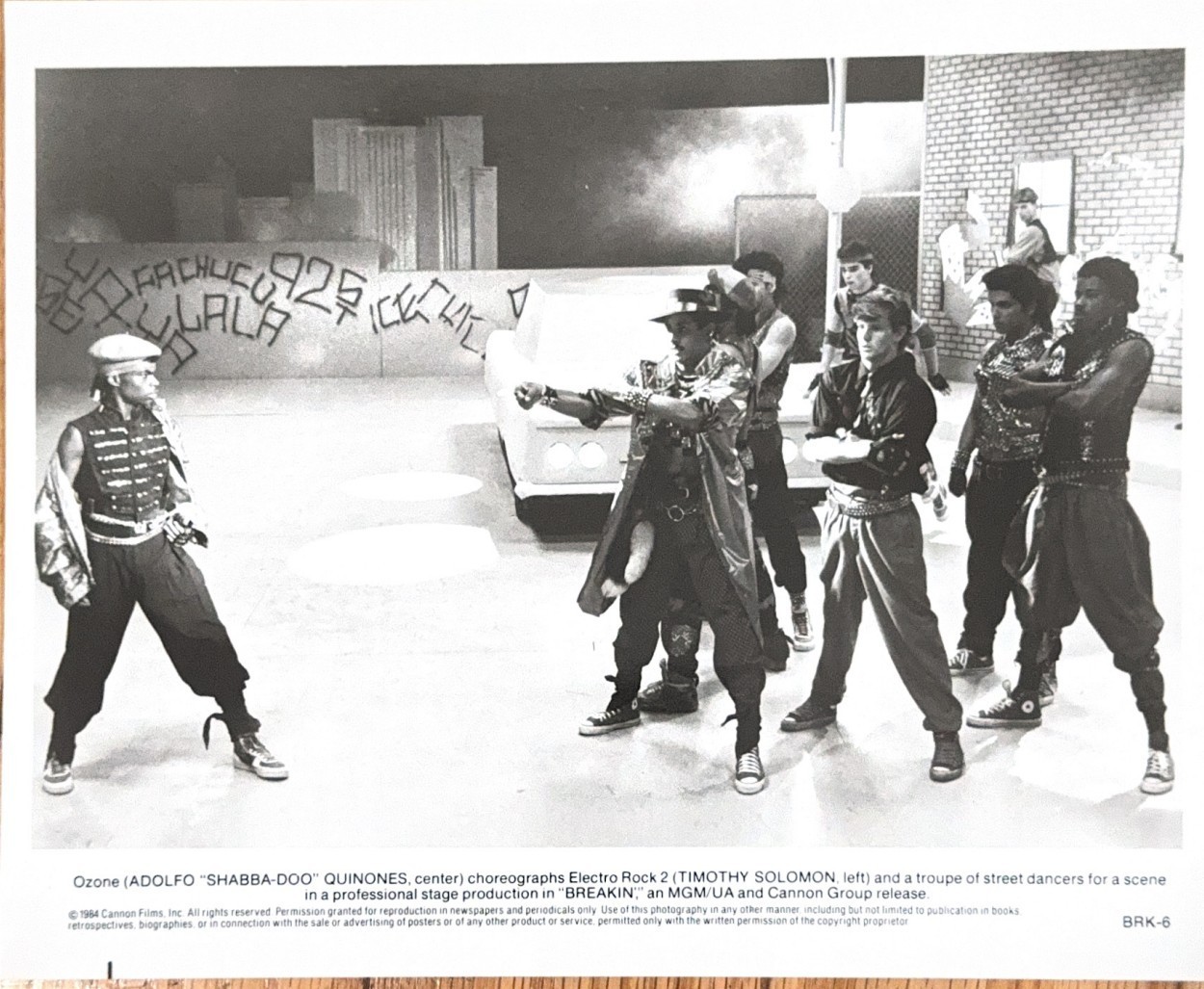 Breakin\' 1984 Original VTG Press Photo Shabba-Doo Quinones Cannon Films BRK-6