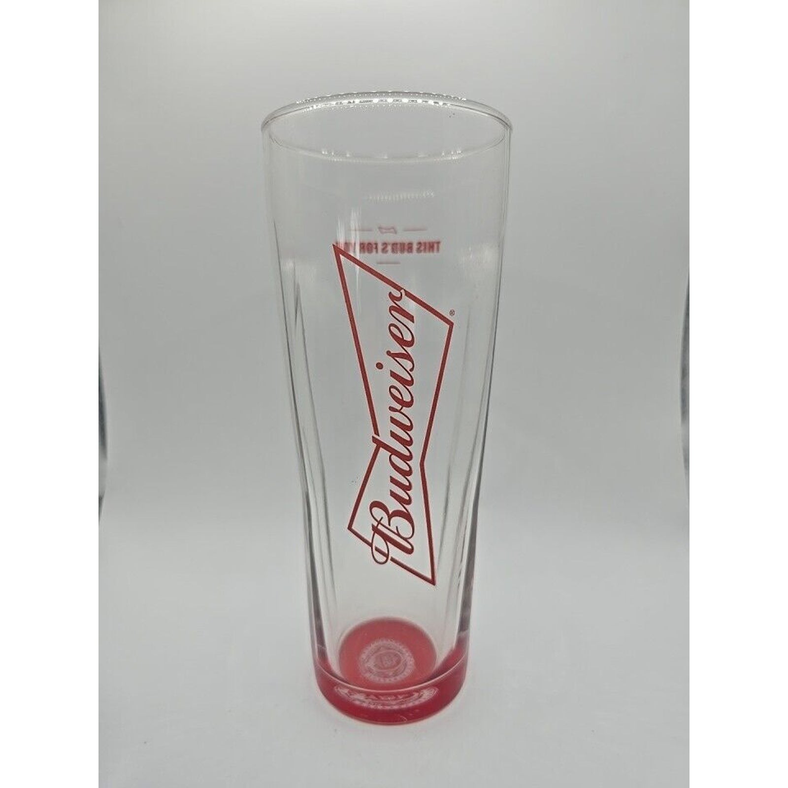 Rare Collectible Tall Budweiser Red Bottom King Of Beers, Beautiful 12oz 7\