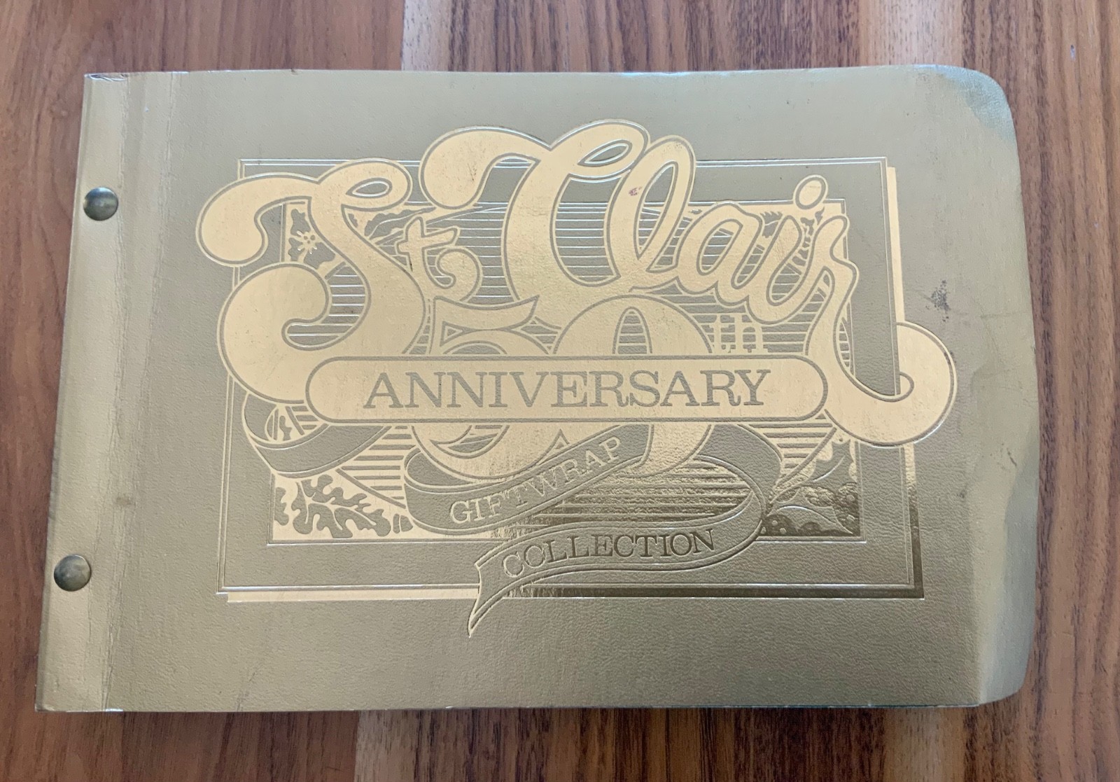 Vtg St Clair 50th Anniversary Giftwrap Wrapping Paper Salesman Sample Book 194pg Vtg St Clair 50th Anniversary Giftwrap Wrapping Paper Salesman Sample Book 194pg
