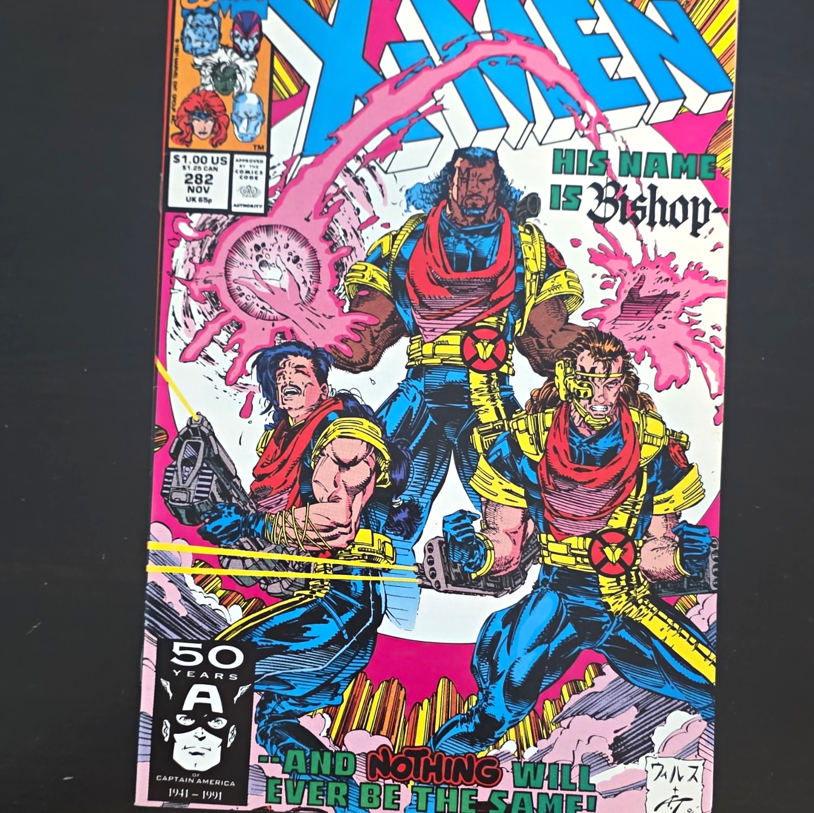 Vintage Marvel Comic Uncanny X-Men #282 (1991) 1st Appearance of Bishop NEARMINT