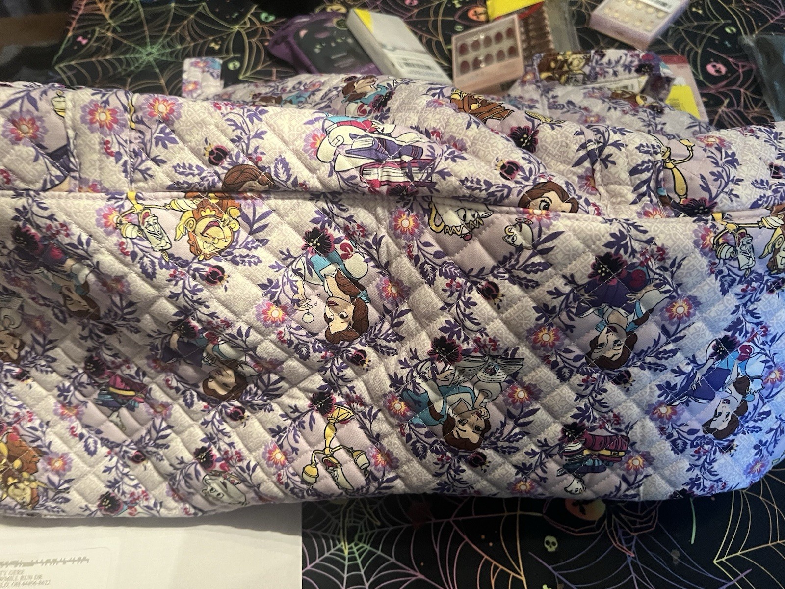 VERA BRADLEY x DISNEY Large Travel Duffle Bag - BEAUTY & THE BEAST NWT