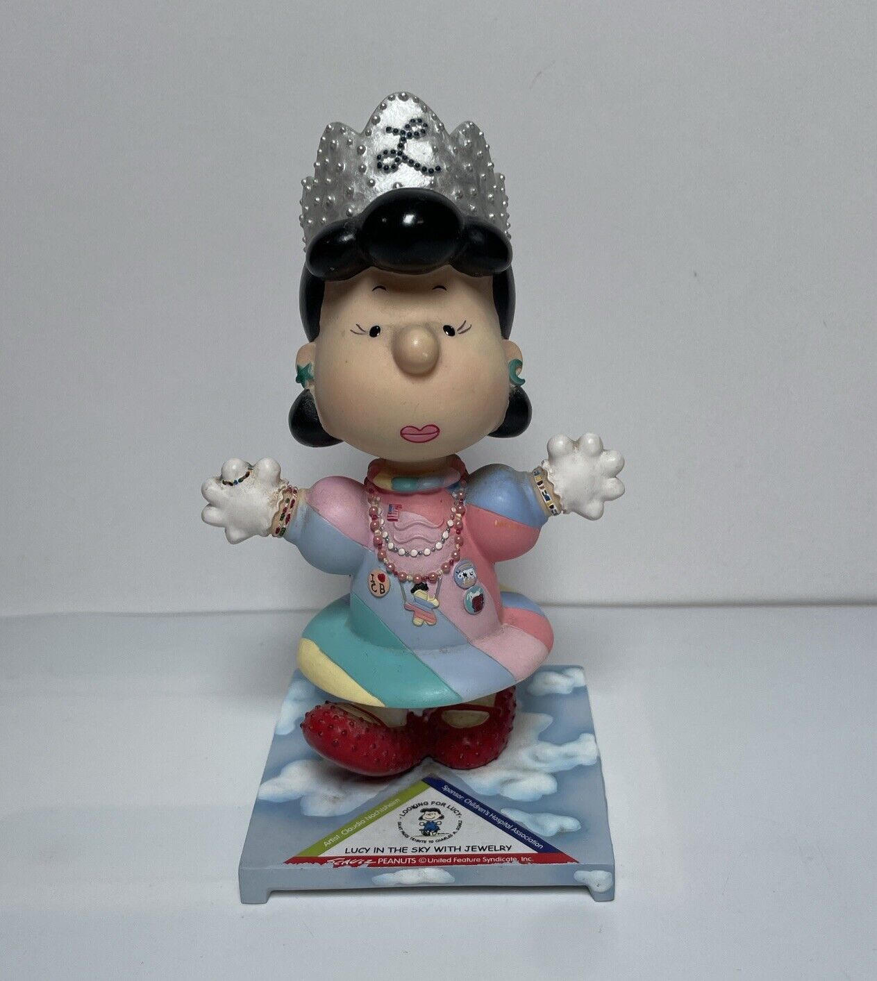Vintage Westland Giftware Peanuts Lucy In The Sky With Jewelry #8742