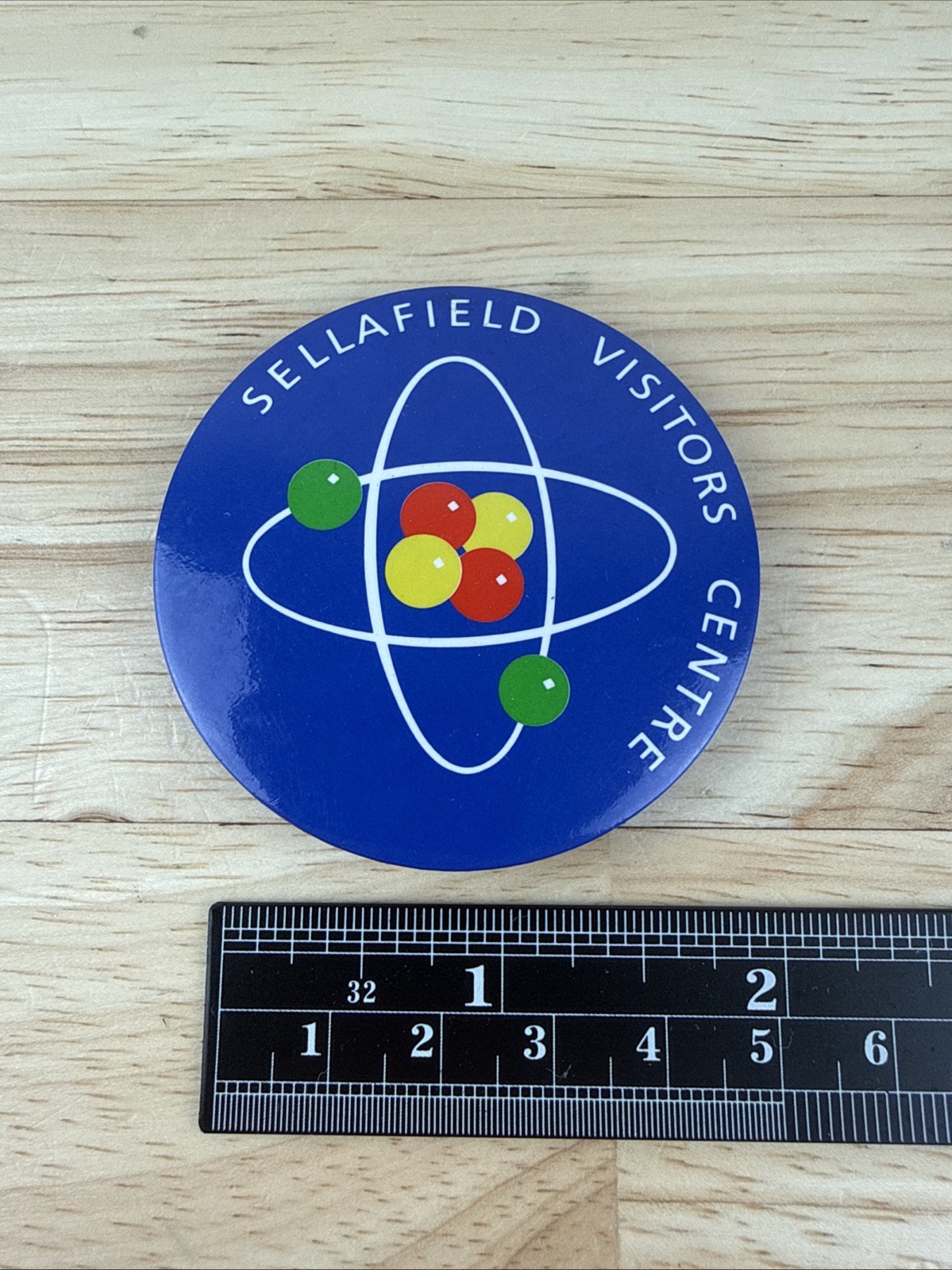 Sellafield Visitors Centre Pin Button Badge British Nuclear Fuels Attraction