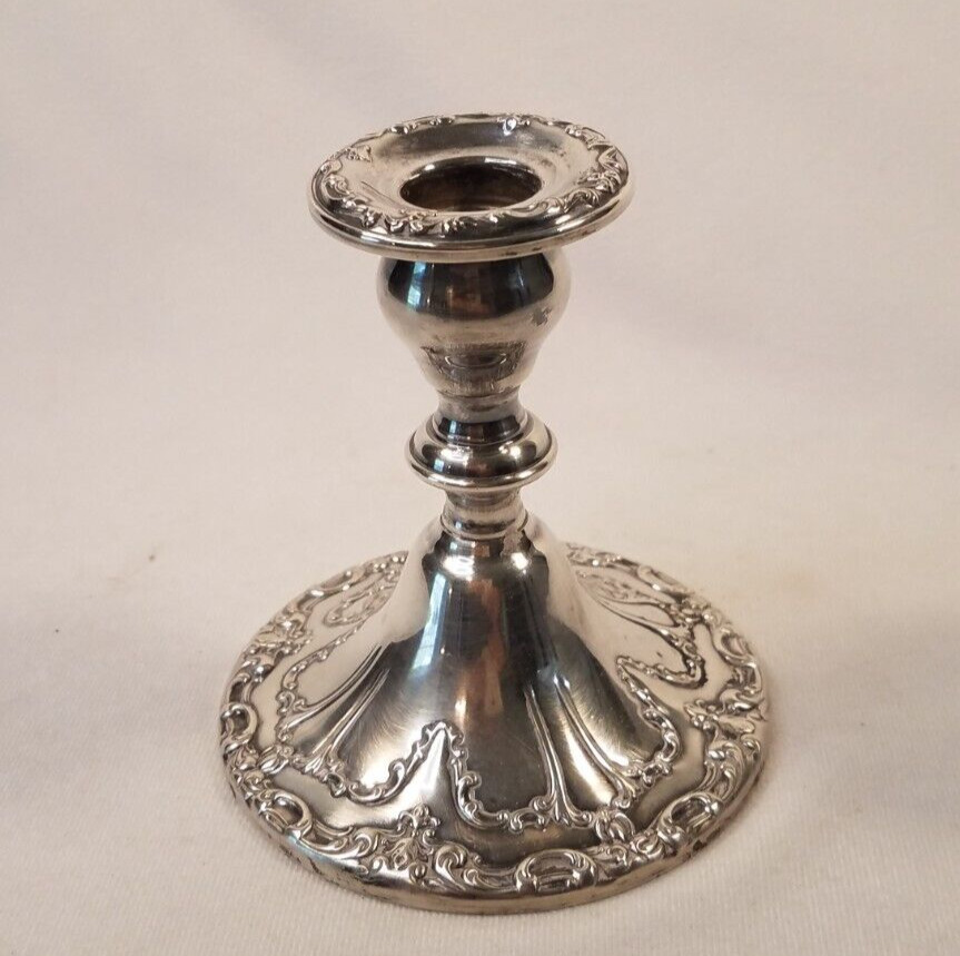 Vintage Silver Plate Candle Holder Candlestick Gorham YC3004 Heavy 4.5