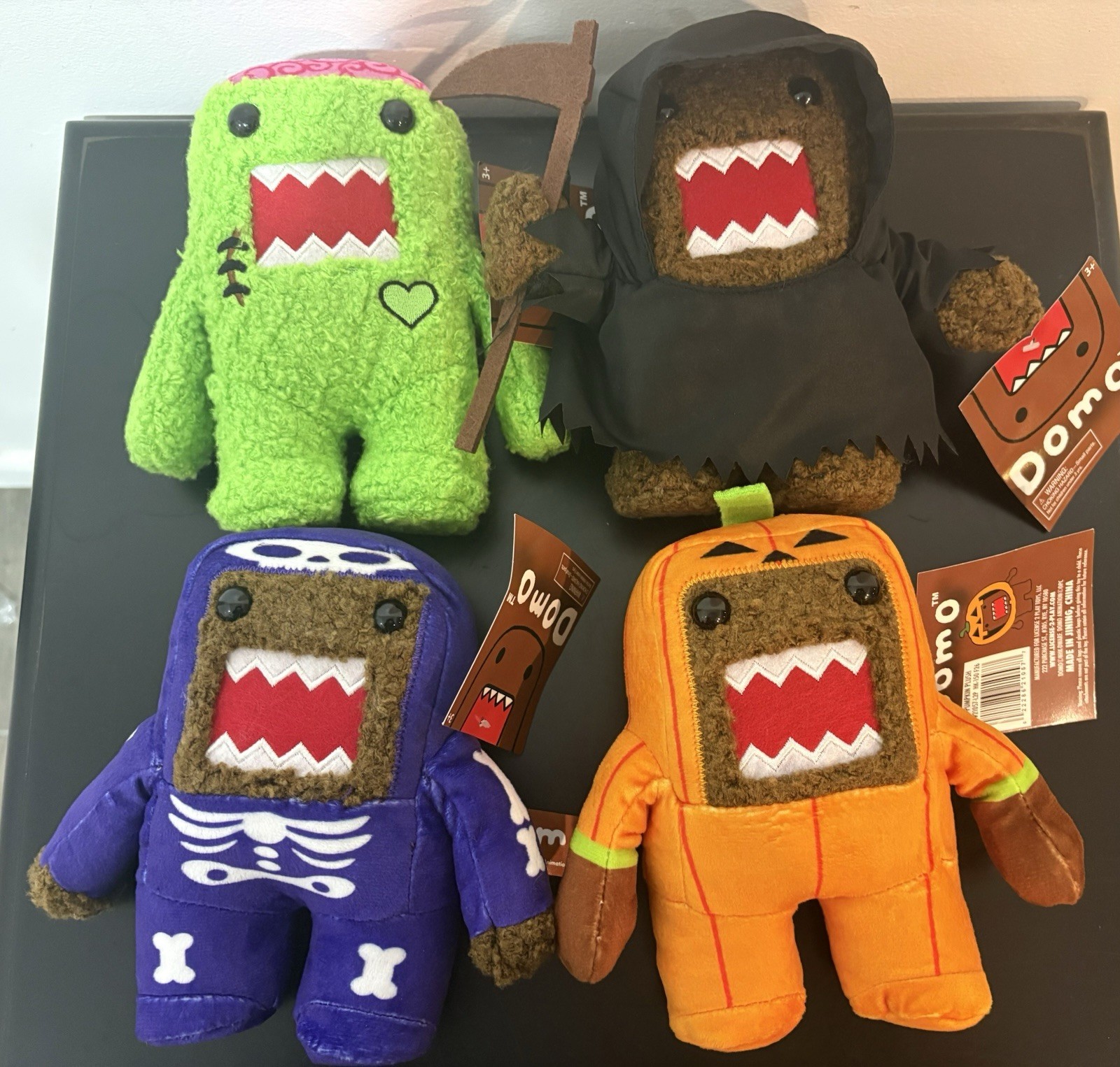 DOMO Domo-Kun 2026 Target Halloween Costume Plushies Complete Set Of 4 Plush NWT
