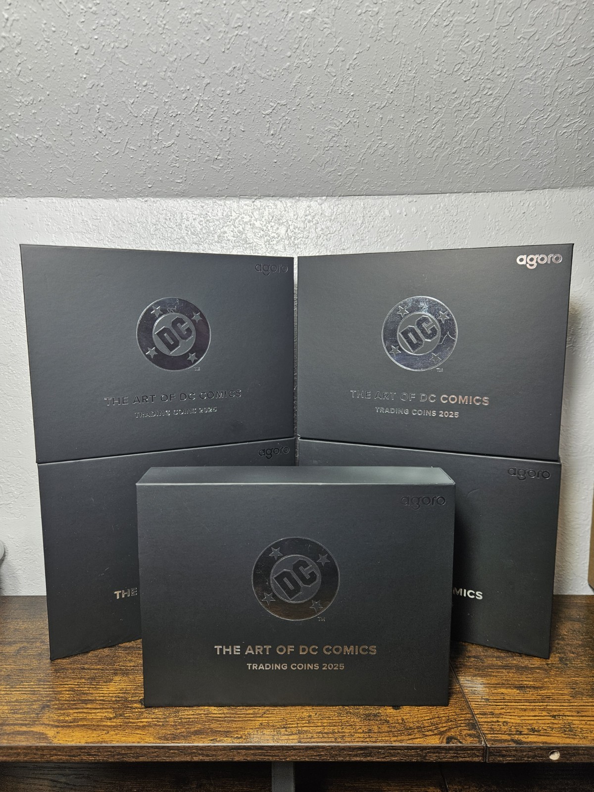 5 X 2025 Agoro Art of DC Comics Mint Trading Coins EMPTY BOX WITH BOOK/ NO COINS