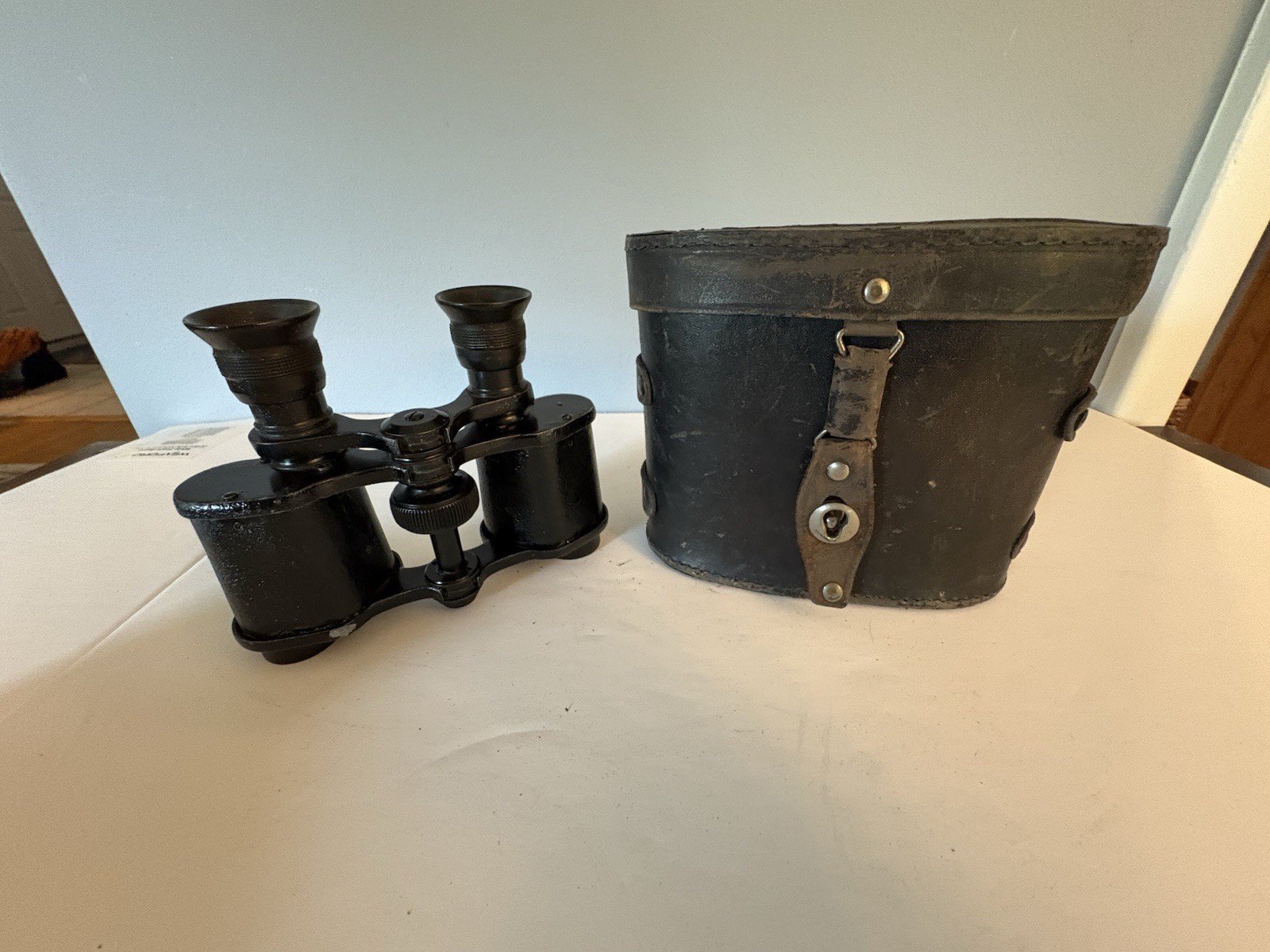 Military Binoculars Dated 1924 Lemaire Fabt Paris With Case