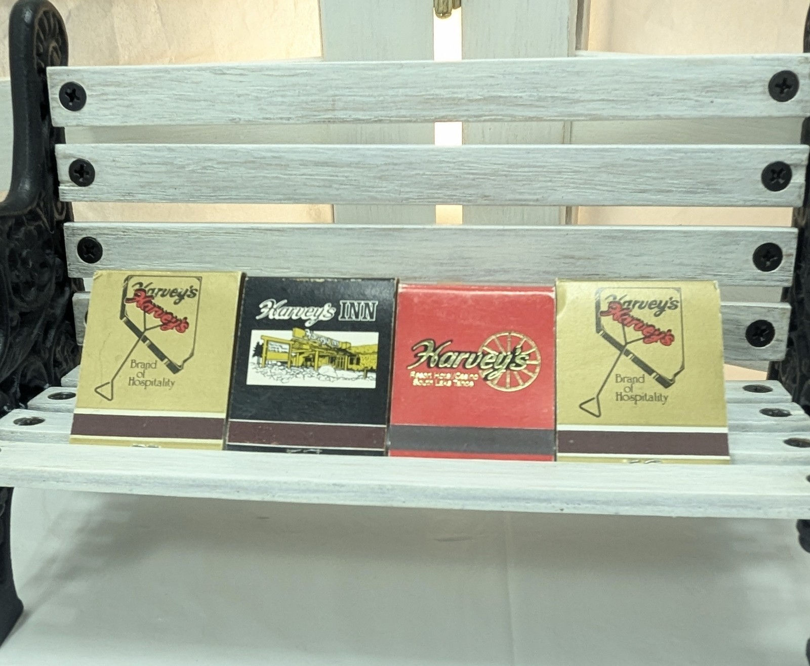 Vintage Harvey's Resort Hotel Casino and Harvey's Inn Matchbooks Lot of 4