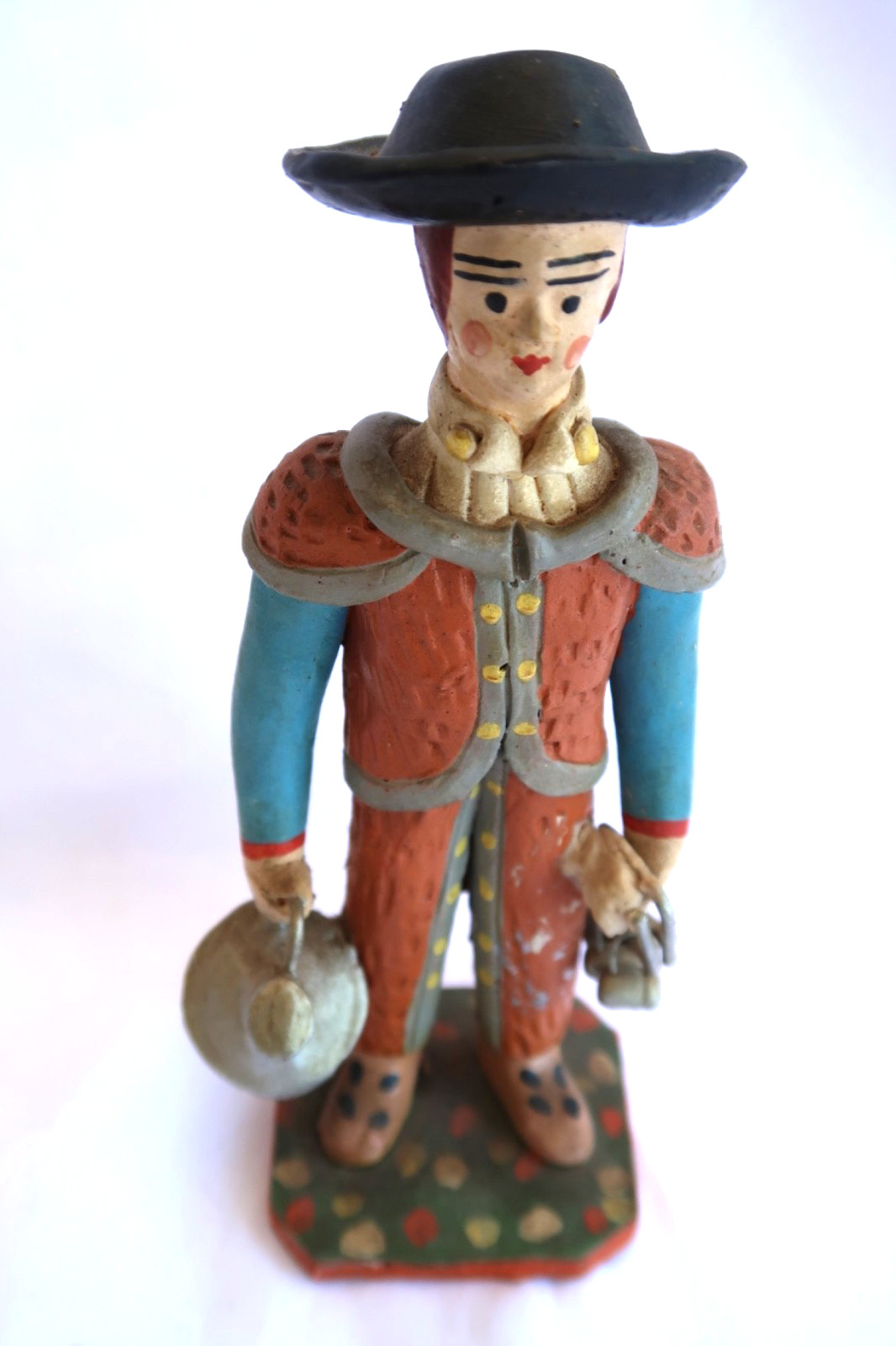 Estremoz Rare Vintage Portuguese Clay Merchant Figurine Folk Art UNESCO Heritage