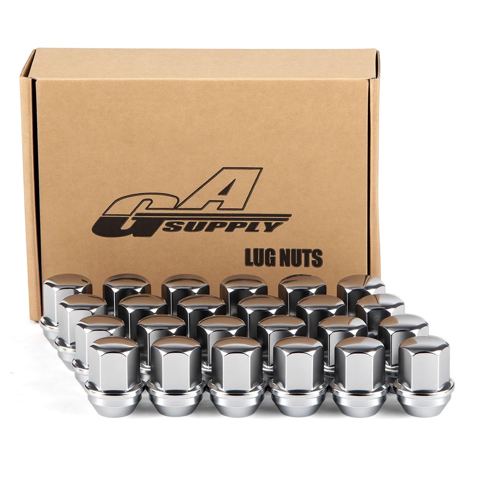Gasupply M14x1.5 Wheel Lug Nuts, 1.5 Tall Cone Seat Silver, 24 Pcs Gasupply M14x1.5 Wheel Lug Nuts, 1.5 Tall Cone Seat Silver, 24 Pcs