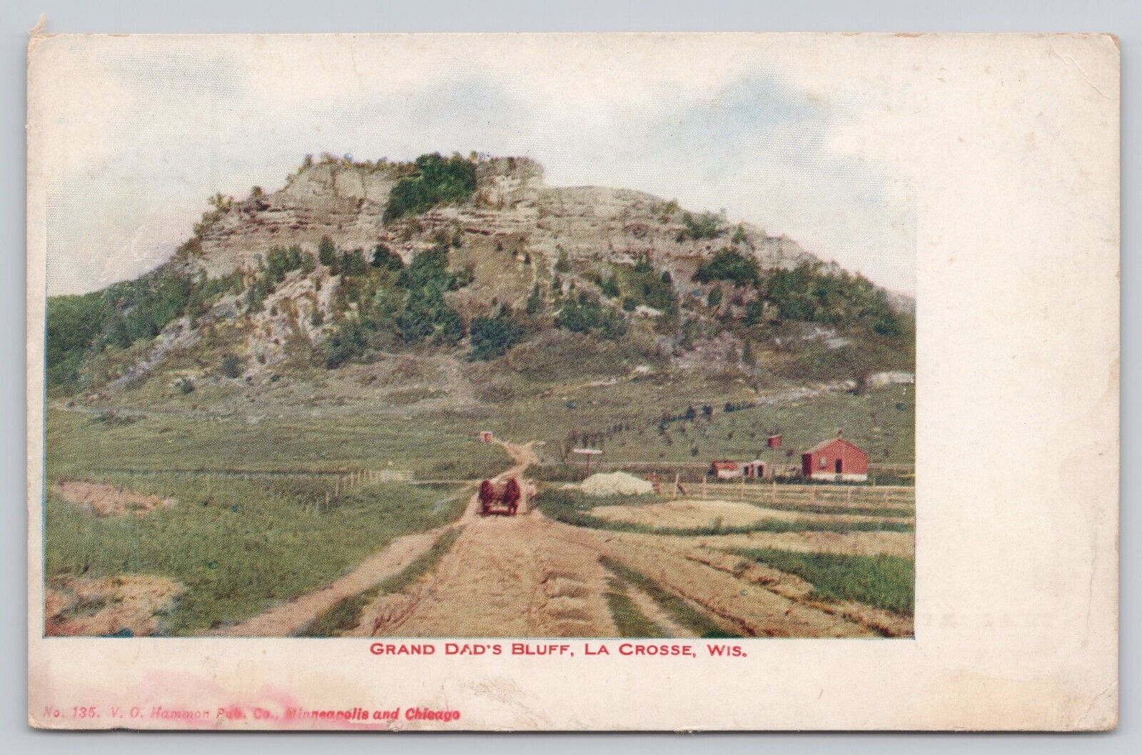 La Crosse Wisconsin WI Grand Dad\'s Bluff Undivided Back Pre-1908 Postcard