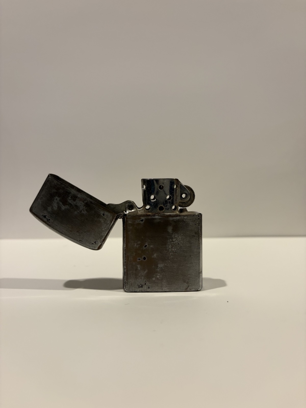 Vintage ATC Super DeLuxe Windproof Pocket Lighter Chrome Made In Japan