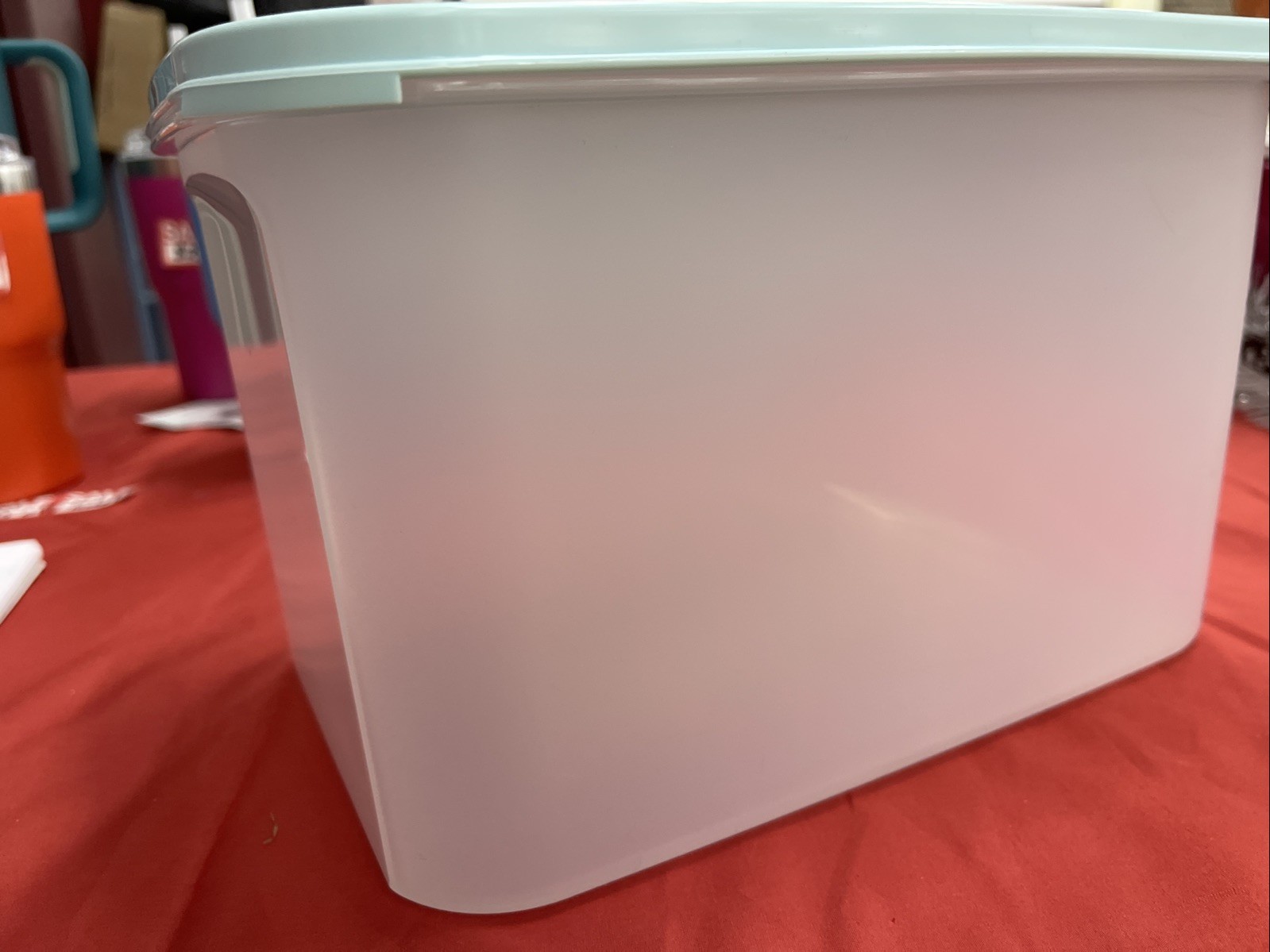 NEW Tupperware Modular Mates Rectangular Skye blue seal- #4
