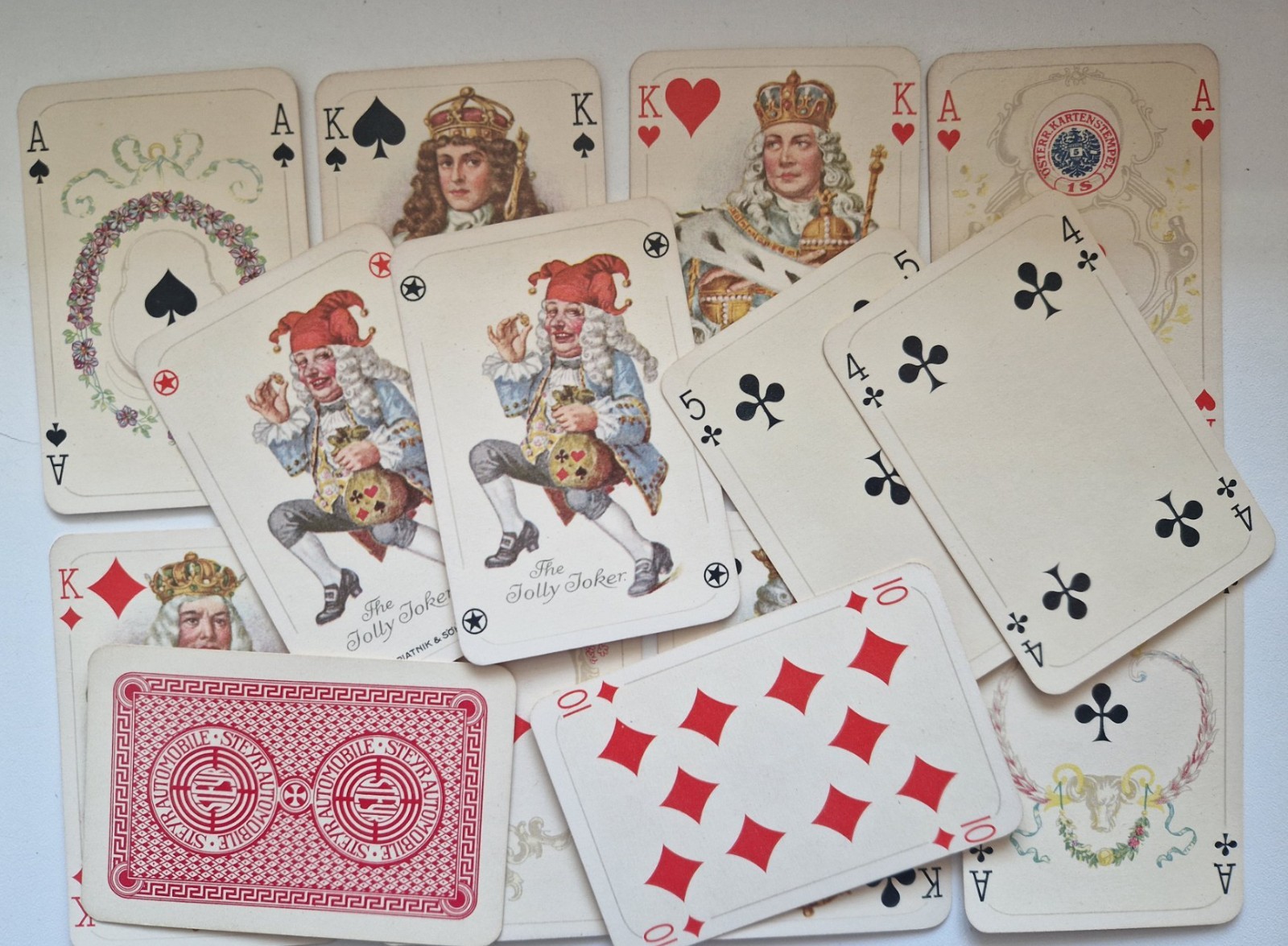 collectibles Antique 1920 Piatnik 54 playing cards good condition collectibles Antique 1920 Piatnik 54 playing cards good condition