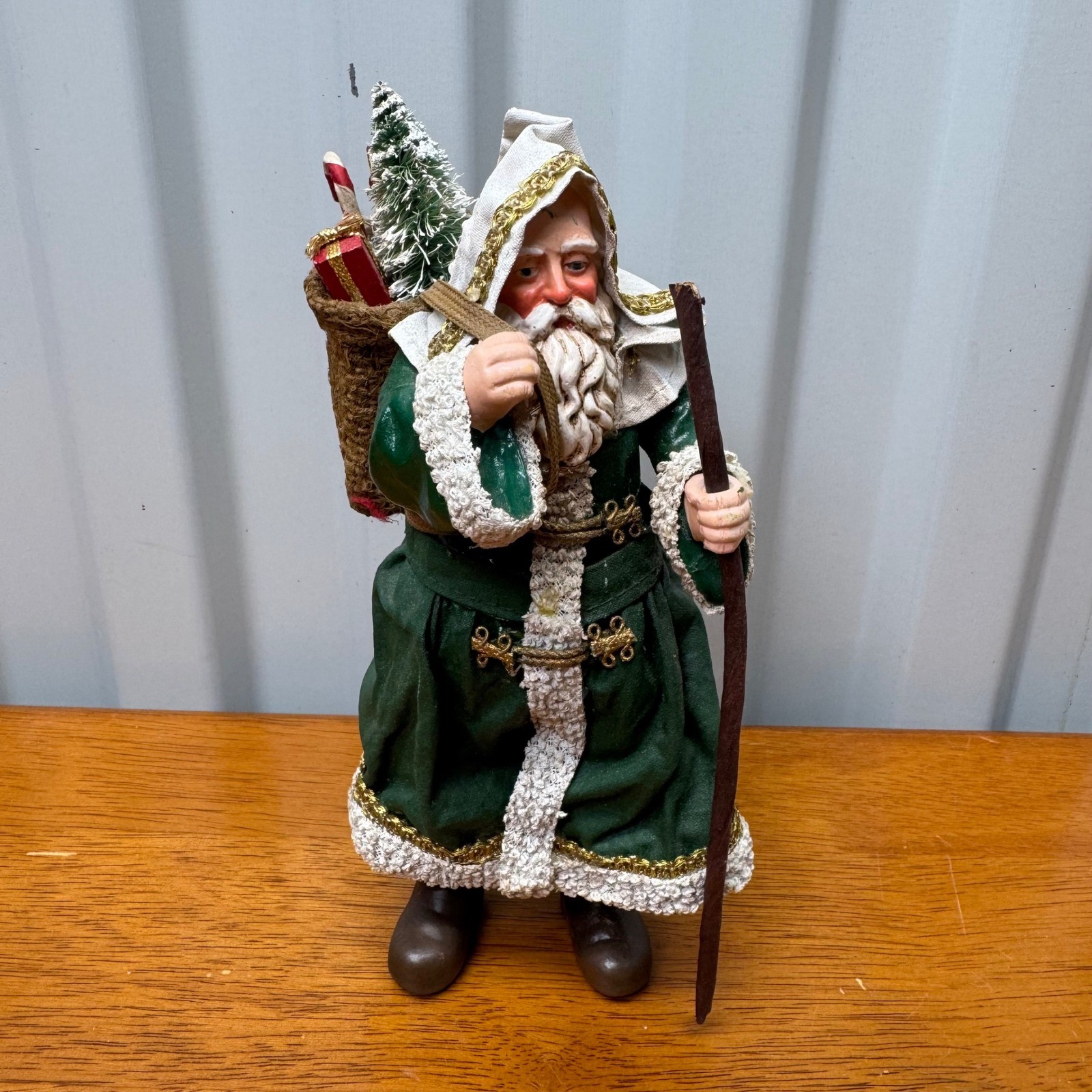 Vintage 1993 Clothlique Possible Dreams Santa Green Robe Father Christmas Figure Vintage 1993 Clothlique Possible Dreams Santa Green Robe Father Christmas Figure