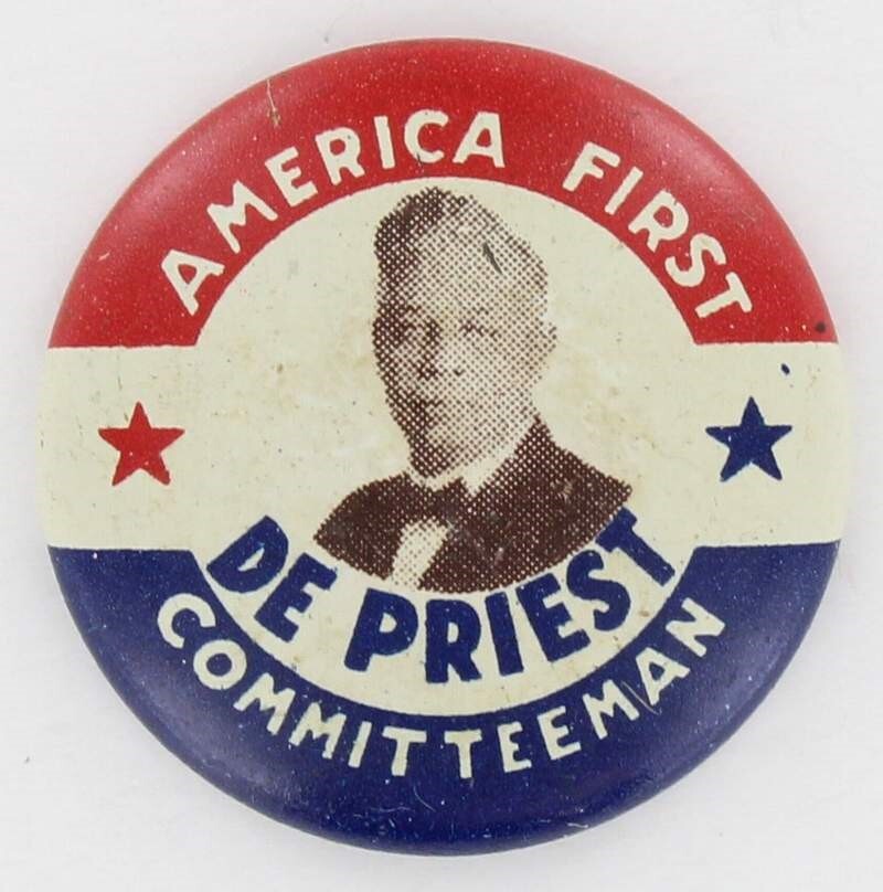 Oscar De Priest 1940 1st Black Congressman Civil Rights WWII Politics P1407 Oscar De Priest 1940 1st Black Congressman Civil Rights WWII Politics P1407