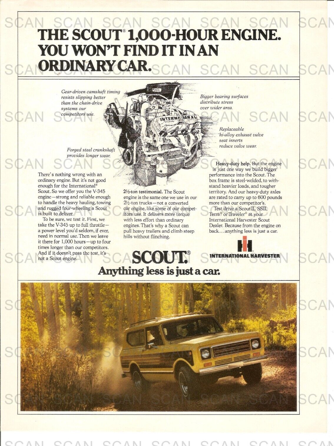 1979 International Harvester Scout Vintage Magazine Ad    Scout