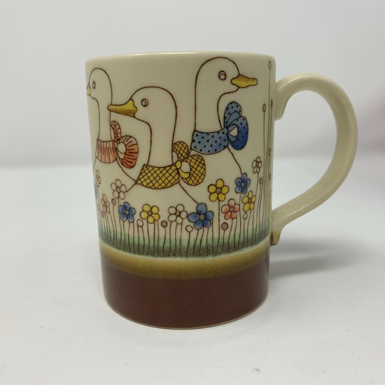Vintage Hand Crafted Otagiri Original Japan Coffee Cup Mug Duck Sticker Attached