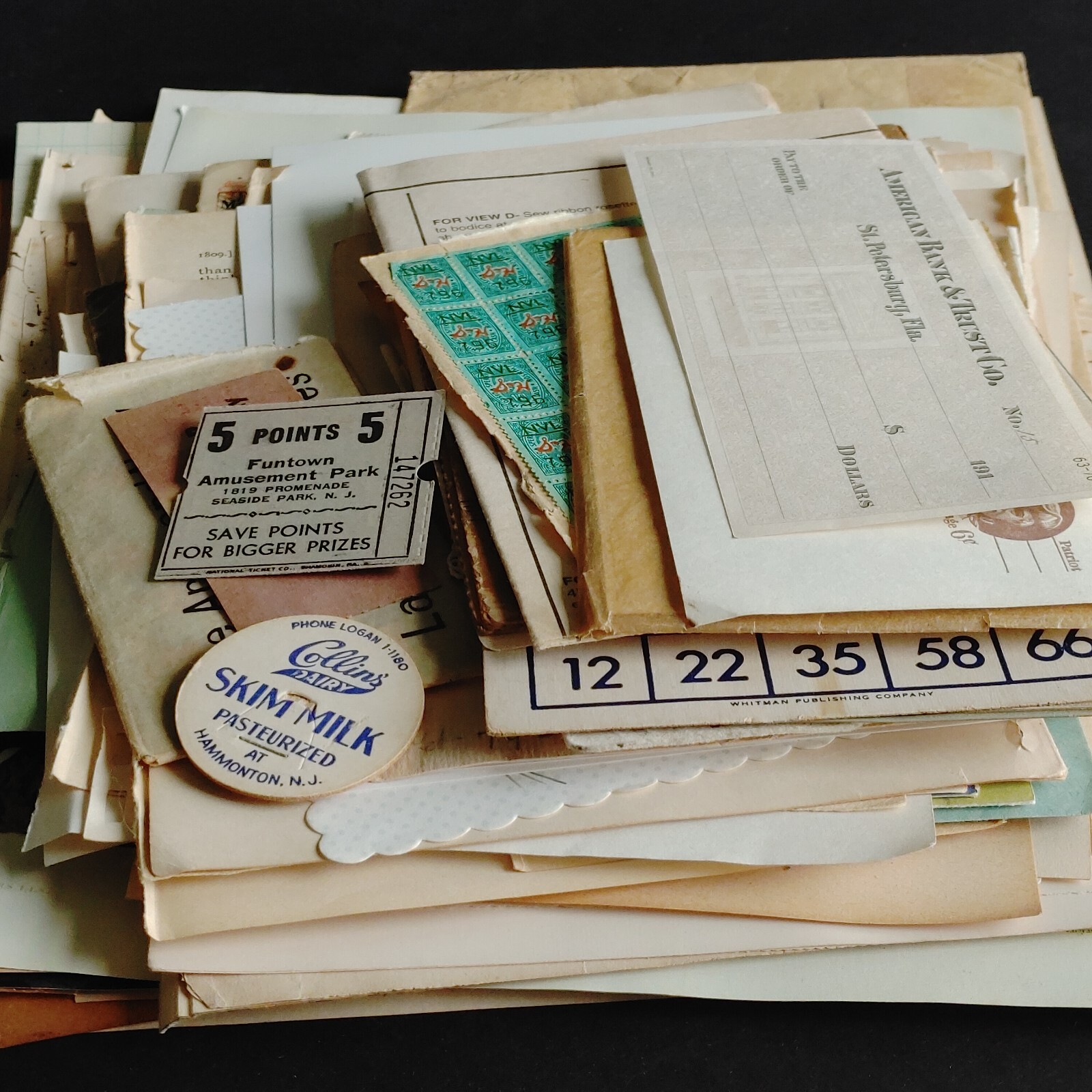 1 Lb. Vintage Paper Ephemera Lot  Junk Journals  Mixed Media Craft Collage 