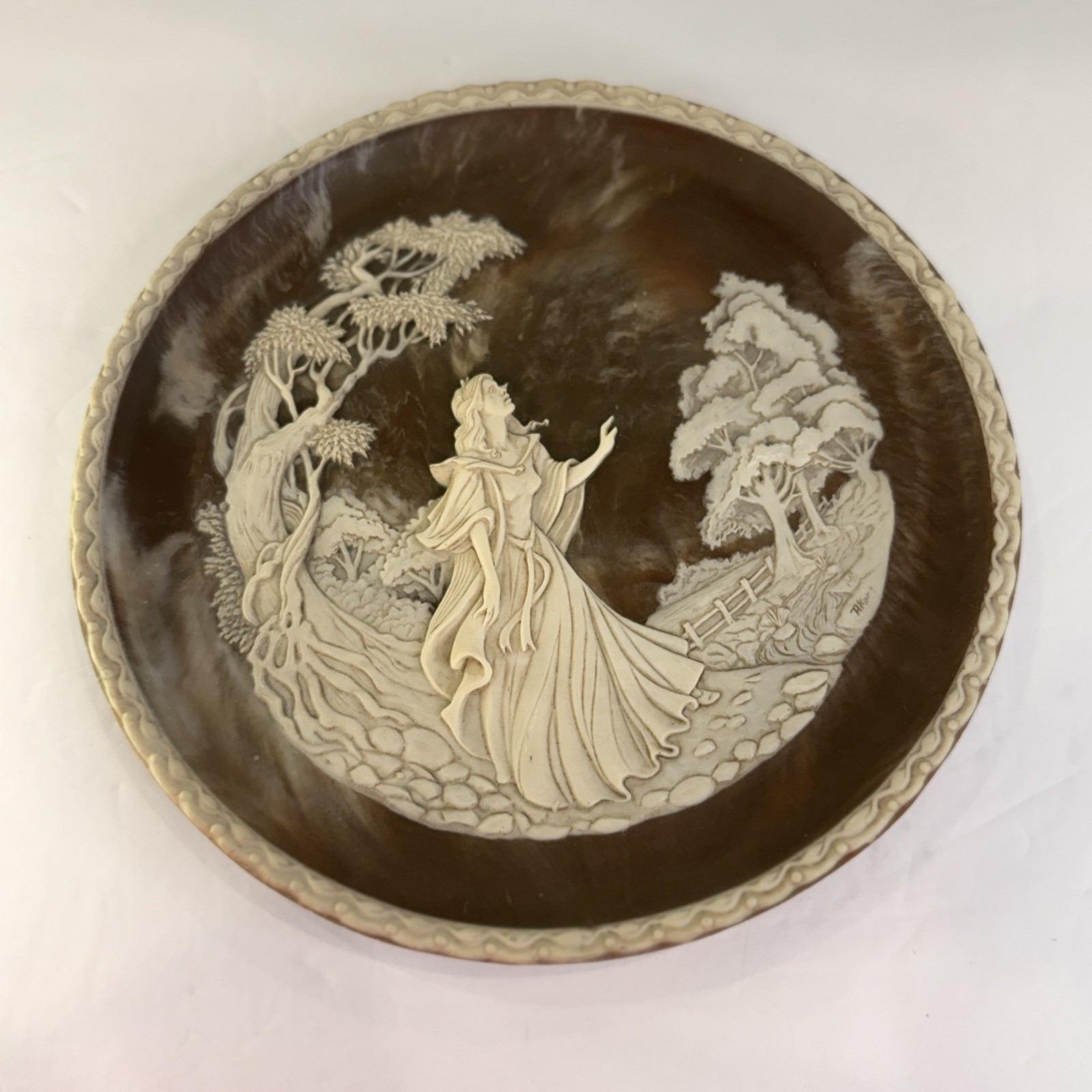 Incolay   “I Stood Tiptoe” Art Plate | Roger Akers | Romantic Poets | 10.5” 