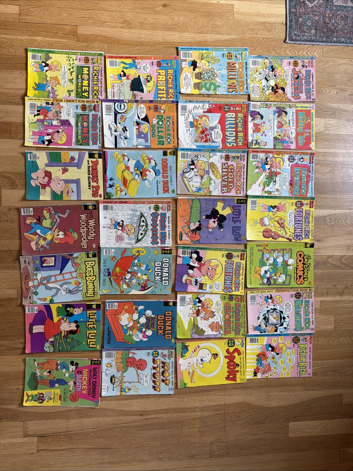Vintage Richie Rich Comic Book Lot 28 Harvey Comics Richie Jackpots+ More  1970s