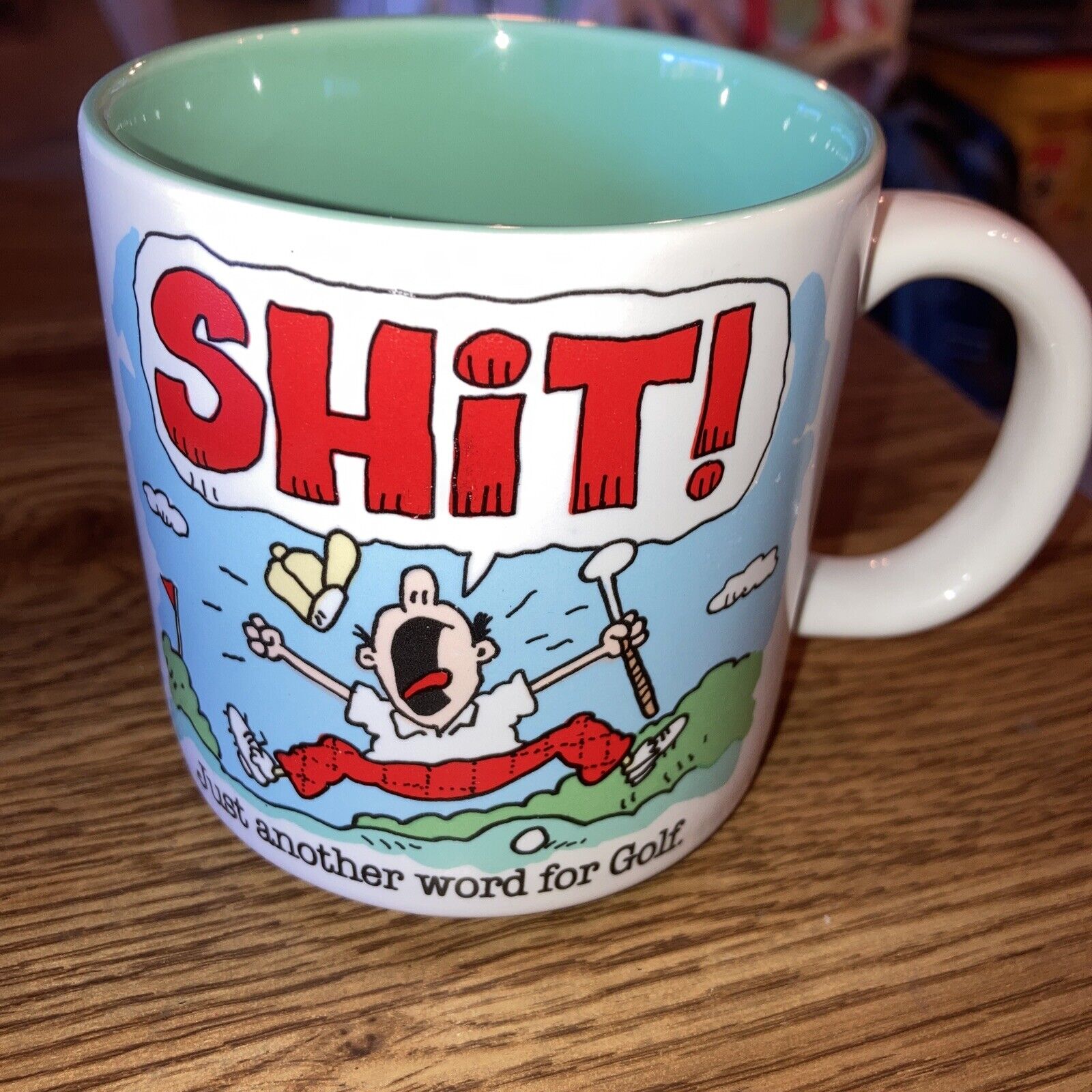 Sh*t Just Another Word for Golf- Funny Coffee Mug Cup Jim Benton Sport 3-1/2\