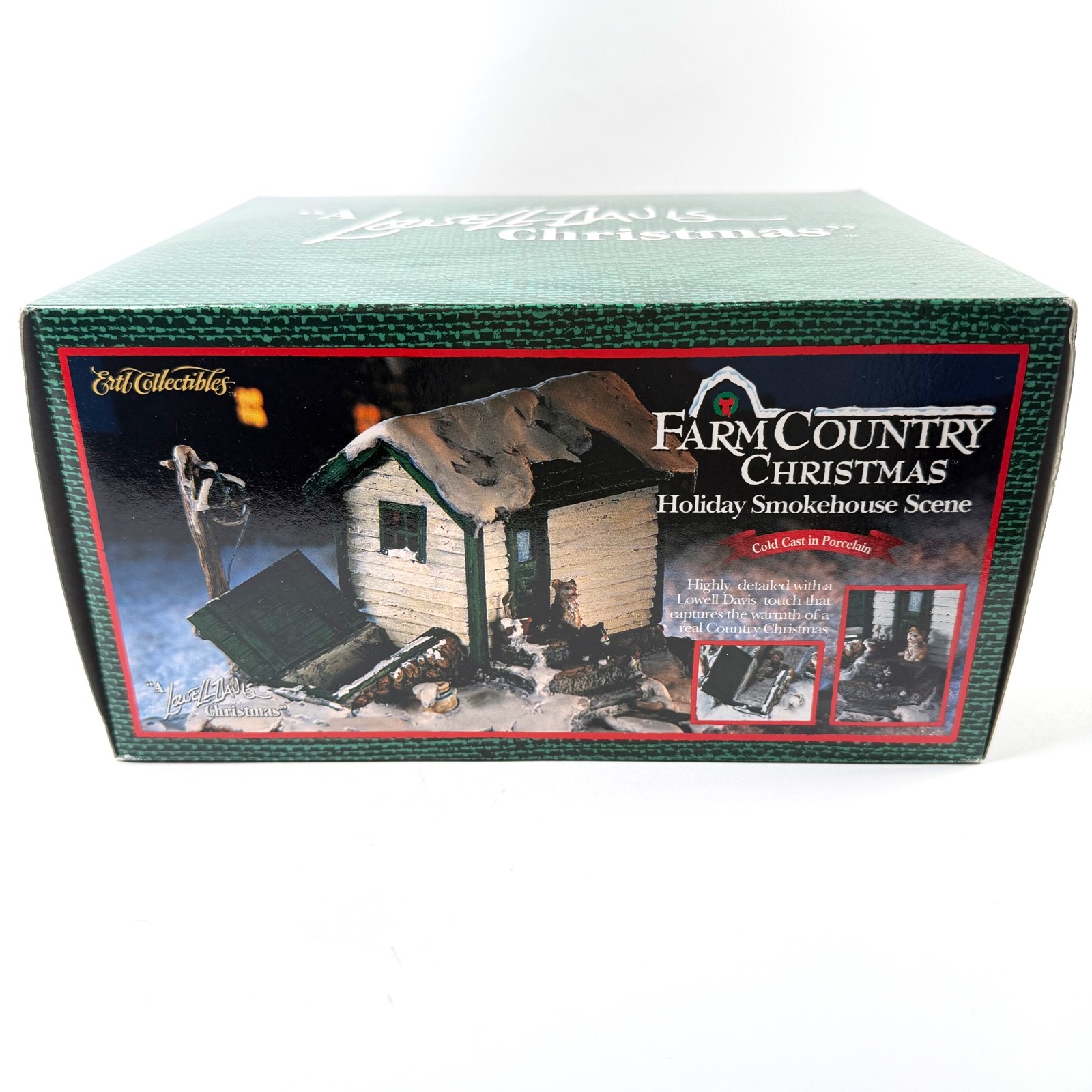 Ertl Farm Country Christmas Holiday Smokehouse Scene Lowell Davis - New in Box
