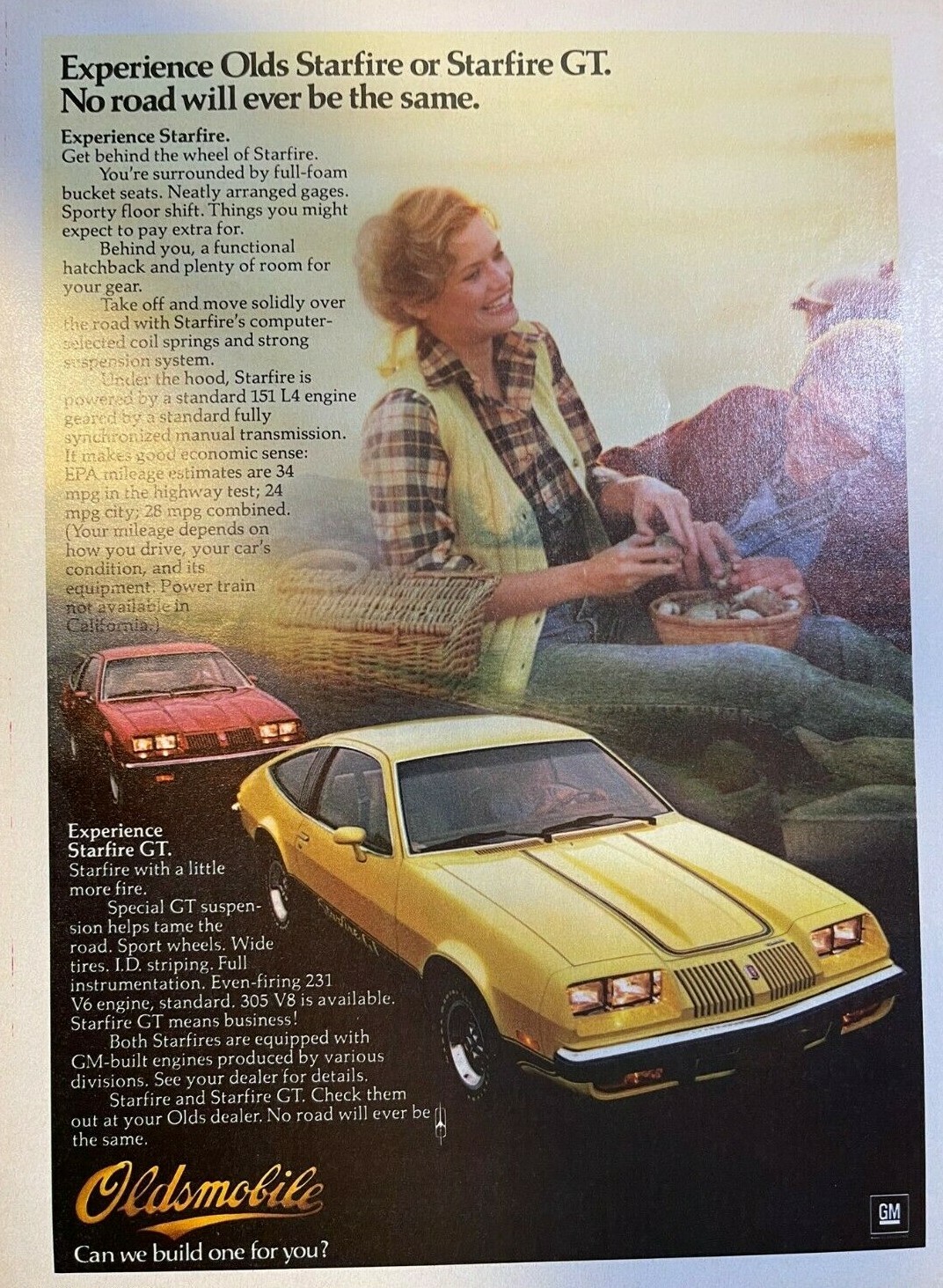 1977 Advertisement Olds Starfire & Starfire GT
