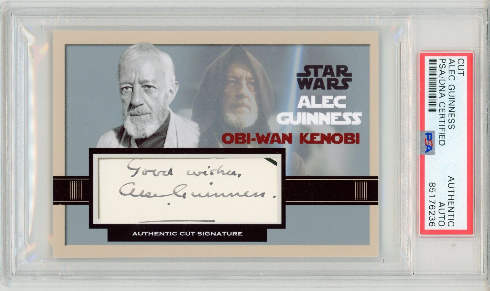 Alec Guinness ~ Signed Autographed Obi-wan Kenobi Star Wars Card Auto ~ PSA DNA