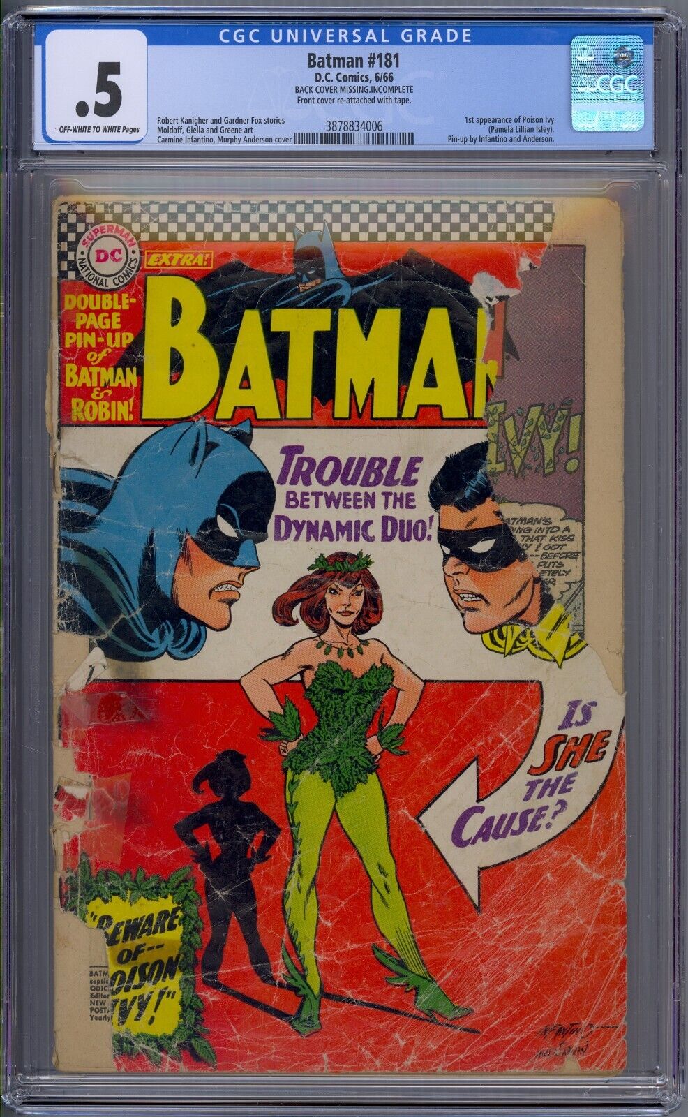 Batman #181 1966 DC Comics CGC .5 1st app Poison Ivy 4006