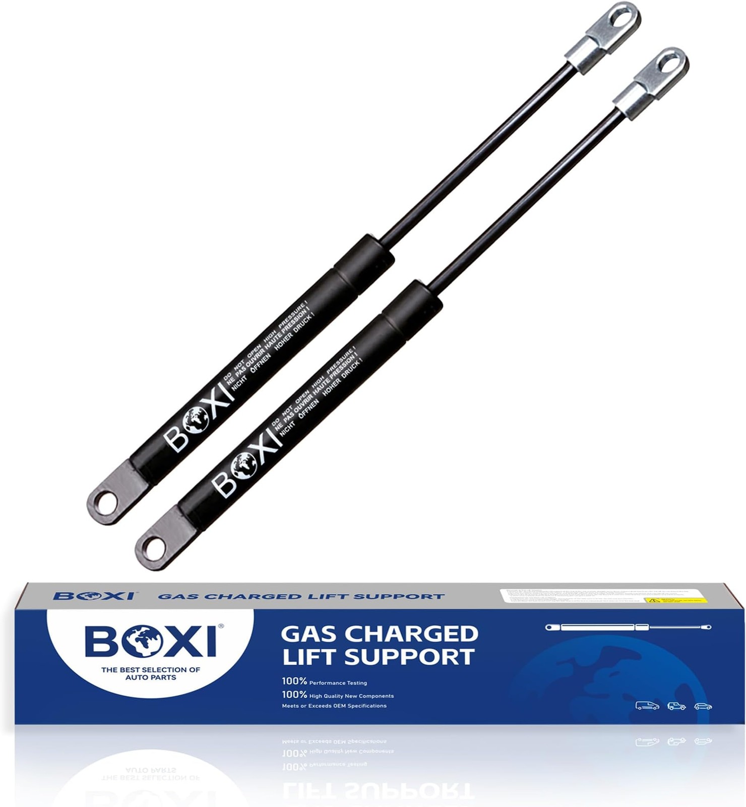 BOXI 2pcs Front Trunk Lift Supports Struts Shocks Gas Struts Shocks Springs S...