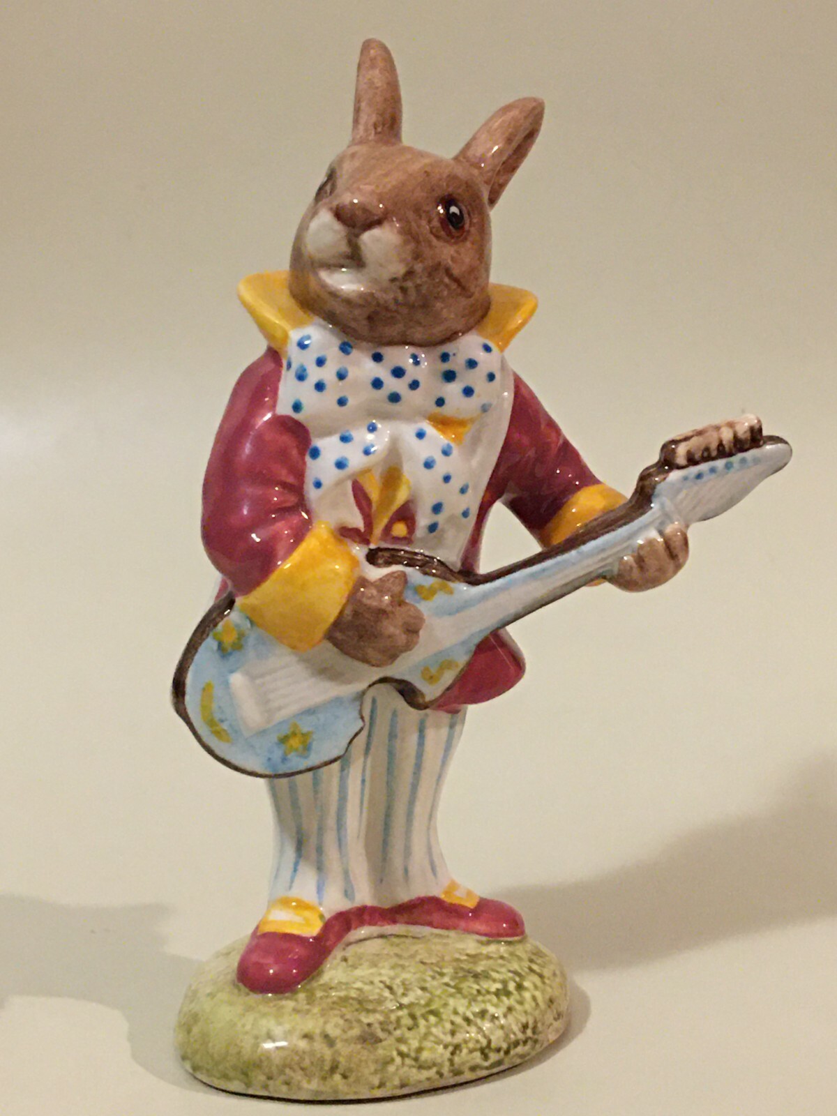 Royal Doulton Bunnykins Mr. Bunnybeat Strumming Figurine Golden Jubilee DB16