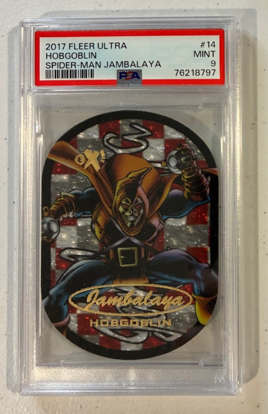 2017 Marvel Fleer Ultra Spider-Man Jambalaya Hobgoblin #14 PSA 9 Card
