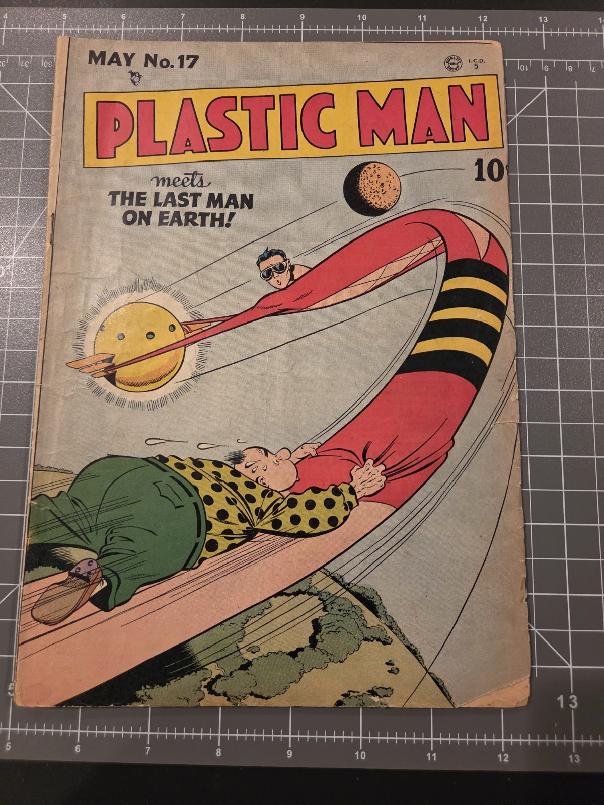 Plastic Man  # 17 September 1949 RAW UNGRADED   GOLDEN AGE BOOK, Jack Cole Art