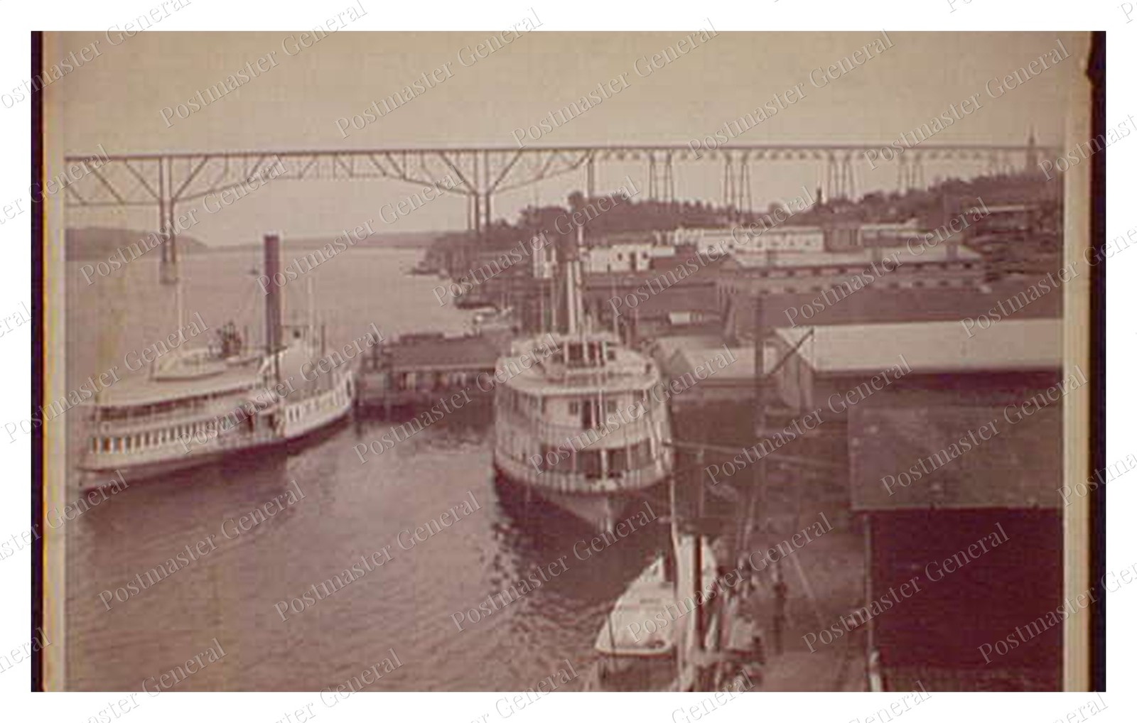 Poughkeepsie New York Bridge Standard Postcard COPY RPPC
