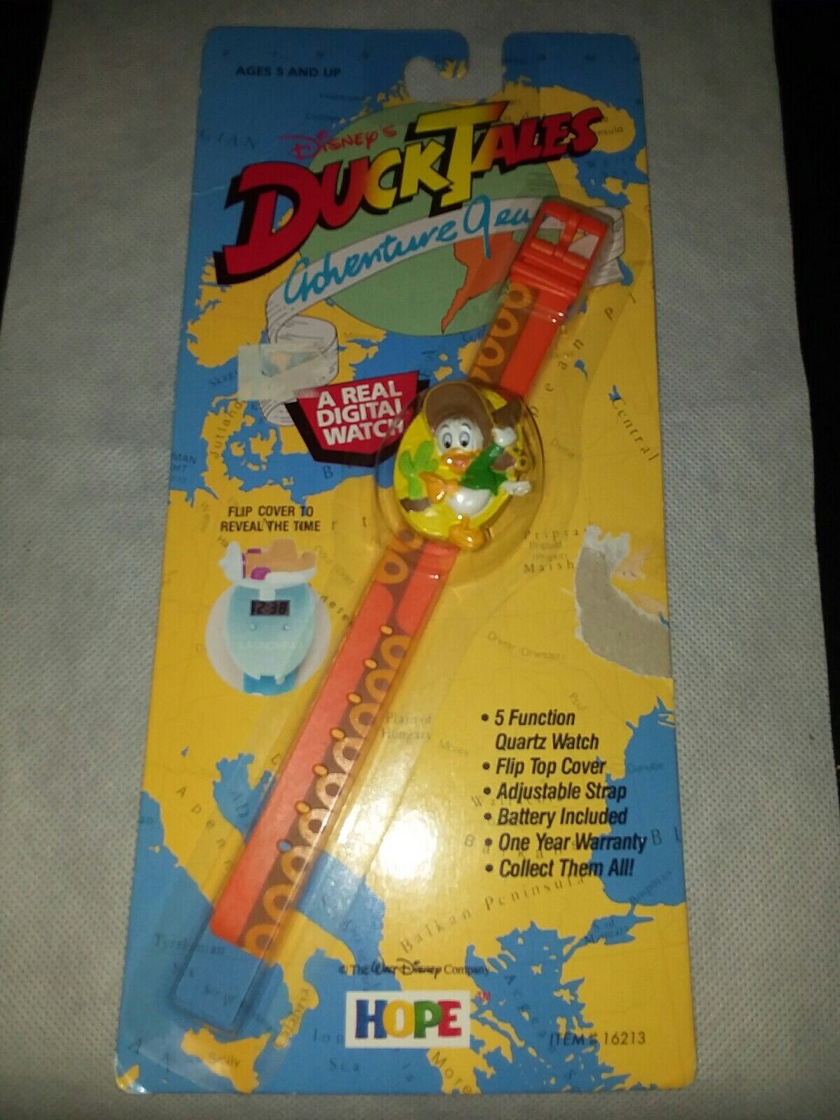 Vintage Disney DuckTales Duck Tales Digital Watch Louie B1