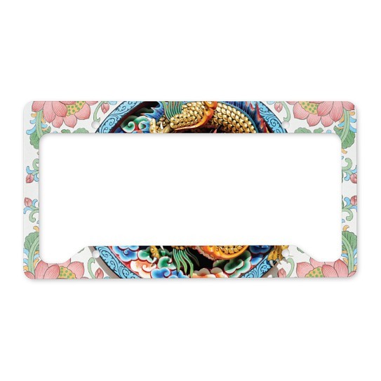 CafePress Chinese Dragon License Plate Holder License Frame (1541352034)