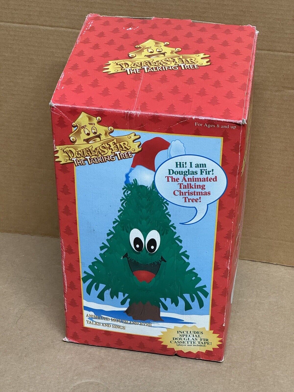 Douglas Fir Talking Tree 1996 Gemmy Motion Activated Animated Singing Christmas