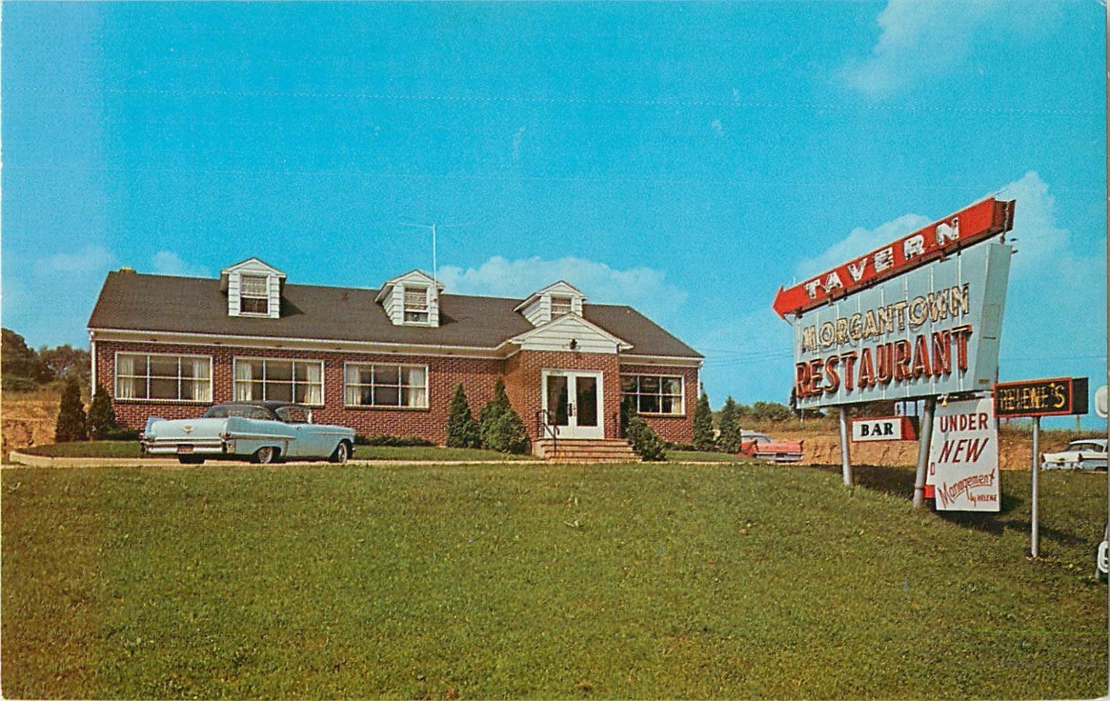 c1950s Helene\'s Morgantown Restaurant, Morgantown, Pennsylvania Postcard c1950s Helene\'s Morgantown Restaurant, Morgantown, Pennsylvania Postcard