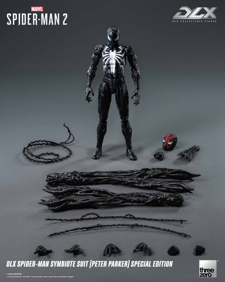 Threezero DLX Spider-Man Symbiote Suit Peter Parker Spider-Man 2 Preorder Threezero DLX Spider-Man Symbiote Suit Peter Parker Spider-Man 2 Preorder