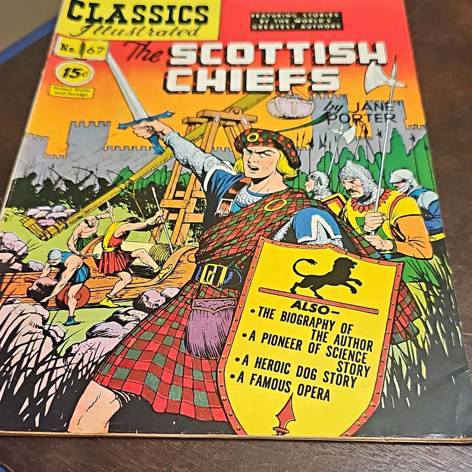 Classics Illustrated #67 The Scottish Chiefs Gilberton 1950 Golden Age Comics