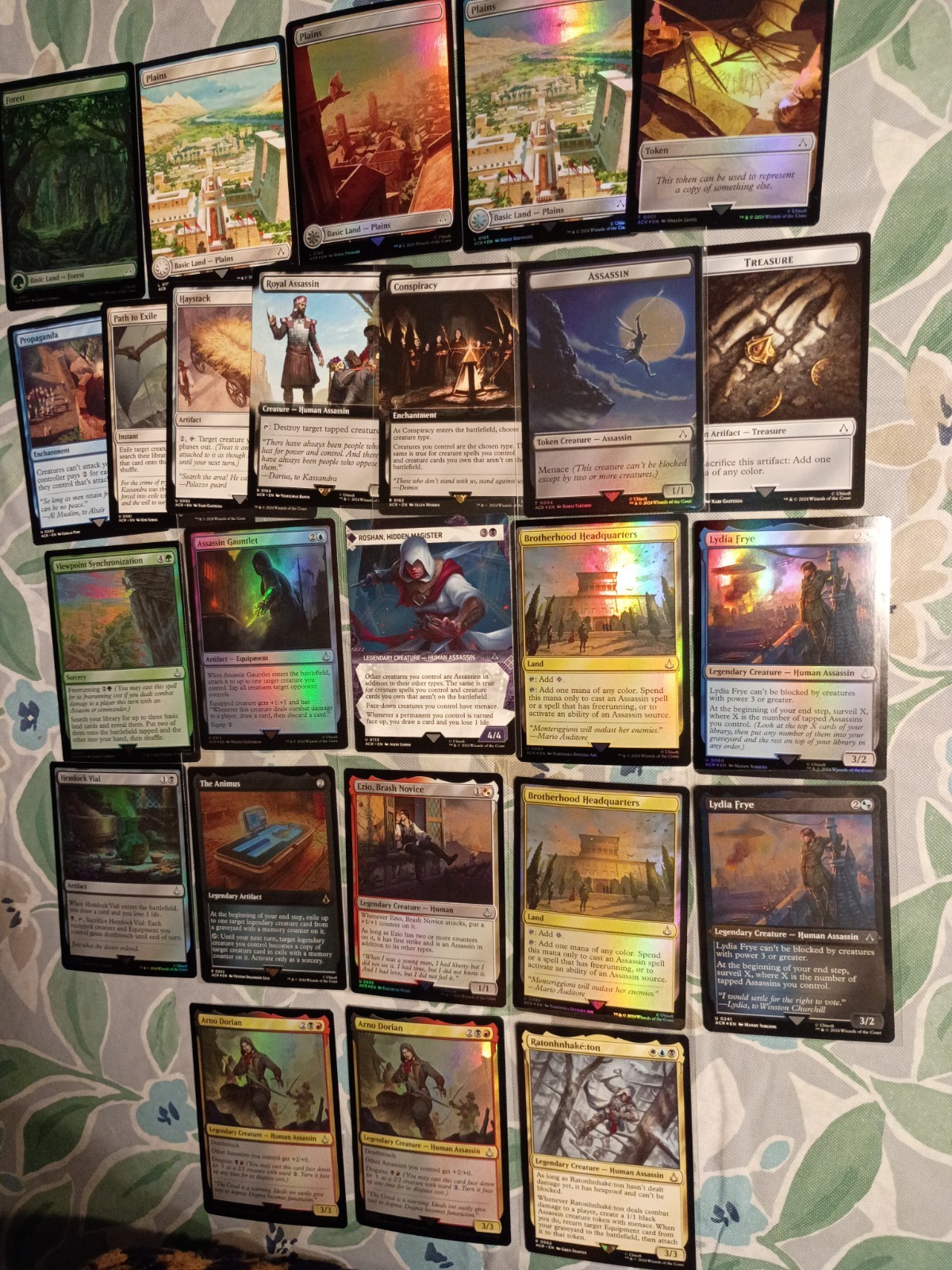 Mtg Assassin\'s Creed Lot Mainly Uncommon MTG ACR 2024 Lot Foil Rare