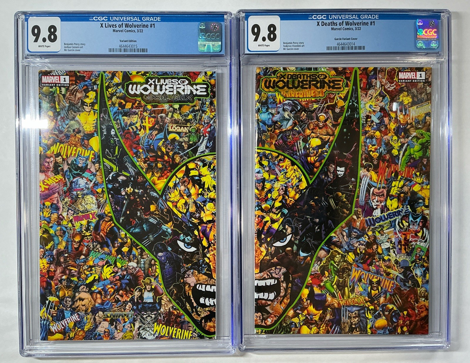 X Lives & X Deaths Of Wolverine CGC 9.8 Connecting Issues, Sequential #’s 2022