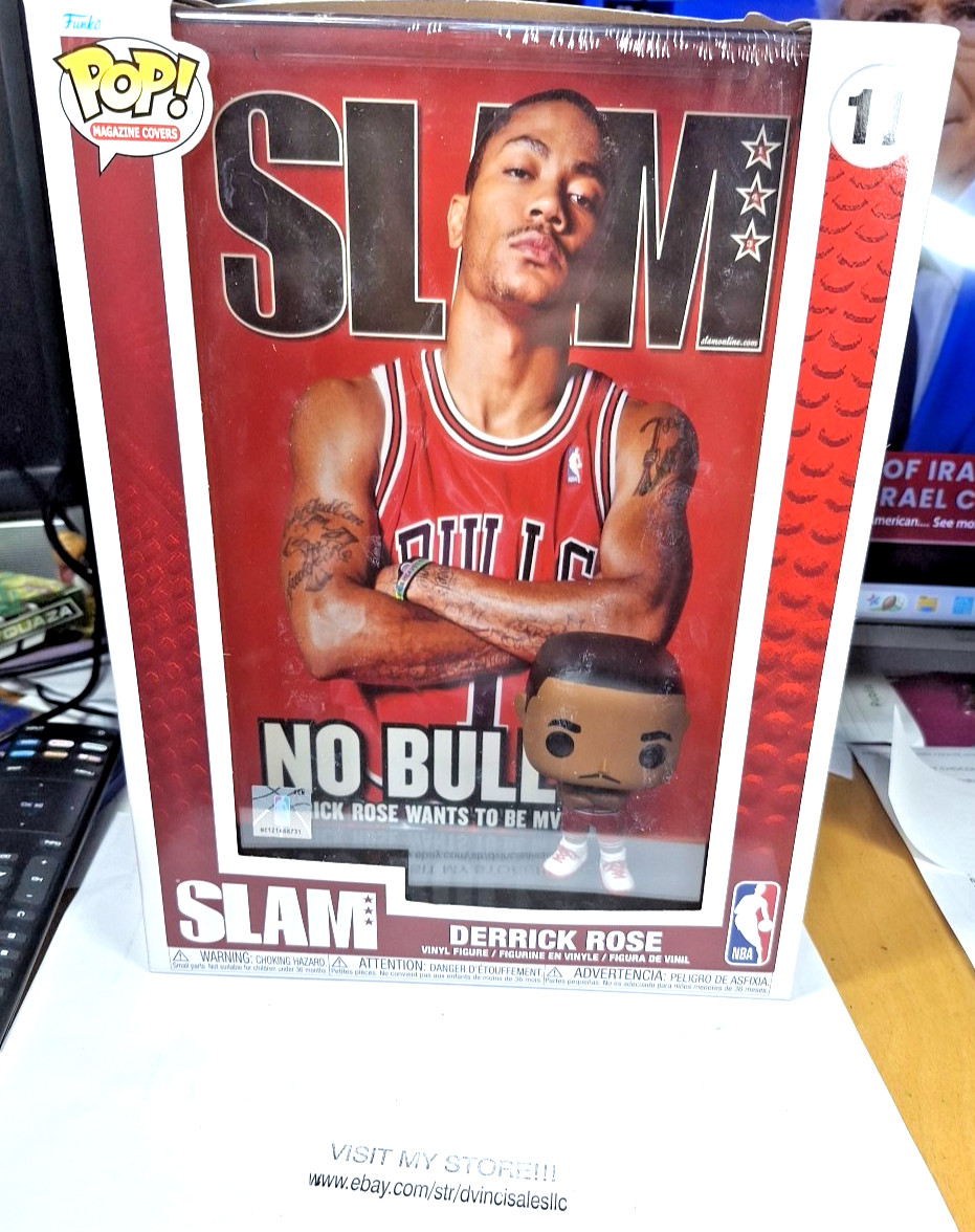 Funko Pop Derrick Rose NBA Cover Slam Vinyl Figure #11 Bulls Magazine Covers Wrk