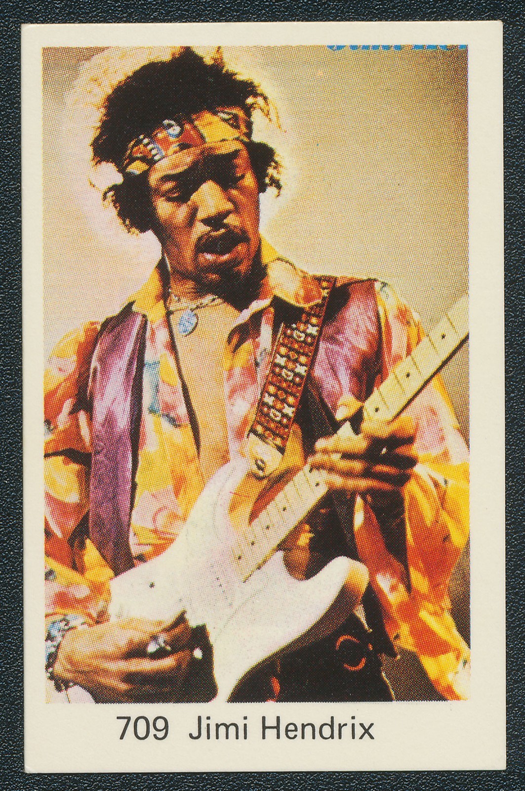 1974 1978 JIMI HENDRIX SAMLARSAKER SWEDISH MUSIC CARD #709 NM